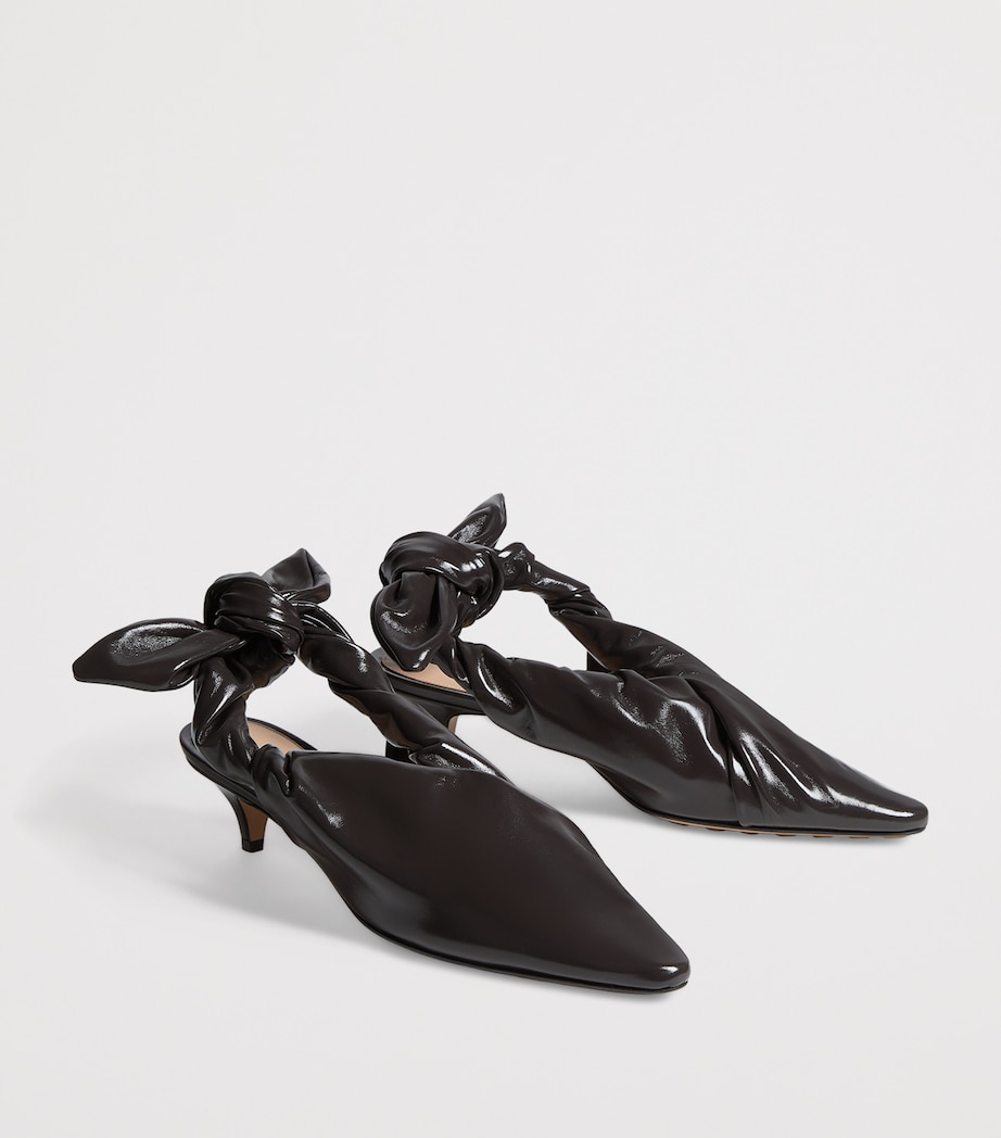 Bottega Veneta Leather Knot Slingback Heels 40 Image 3