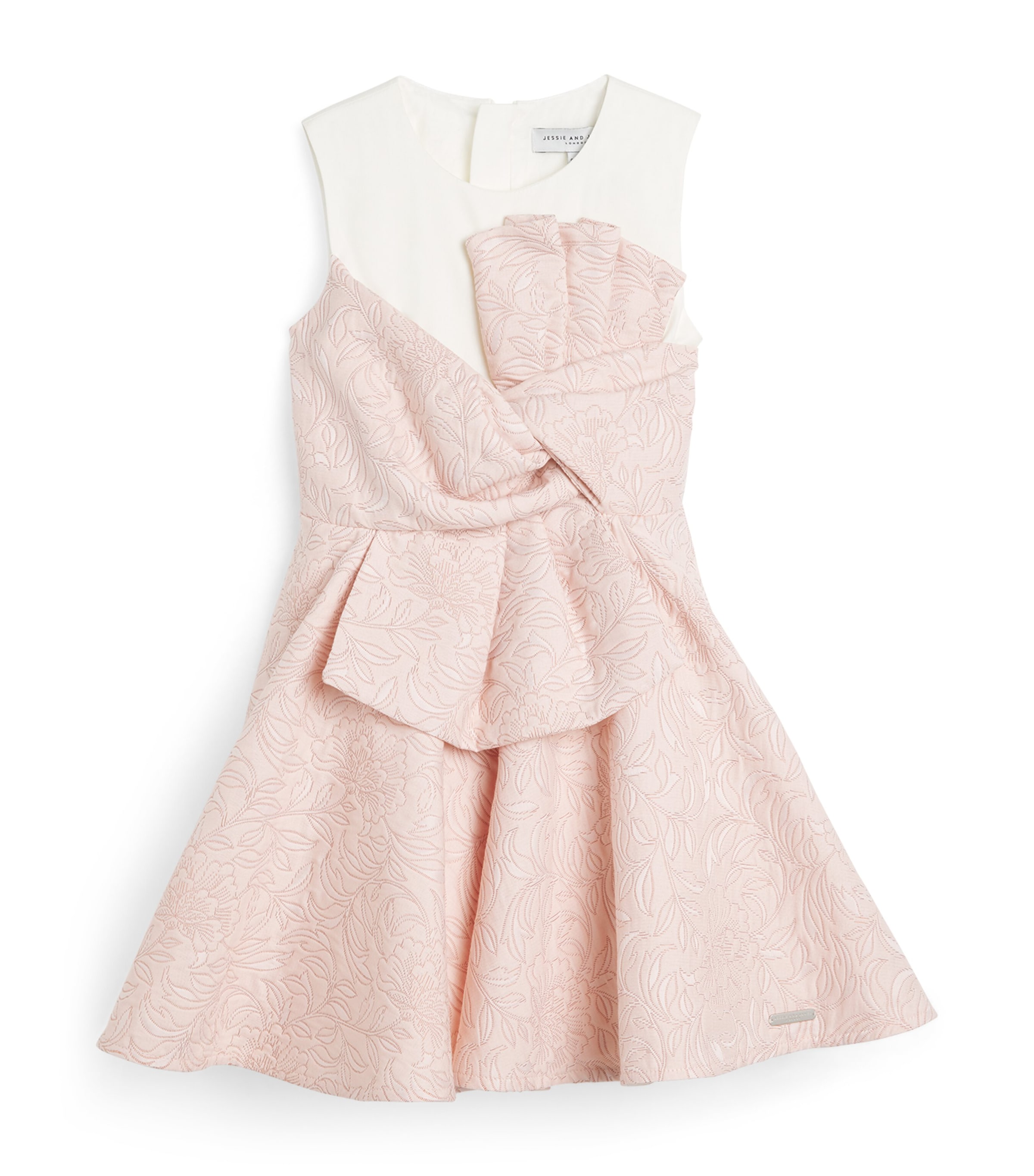 Jessie And James Floral-jacquard Little Heart Dress In Multi