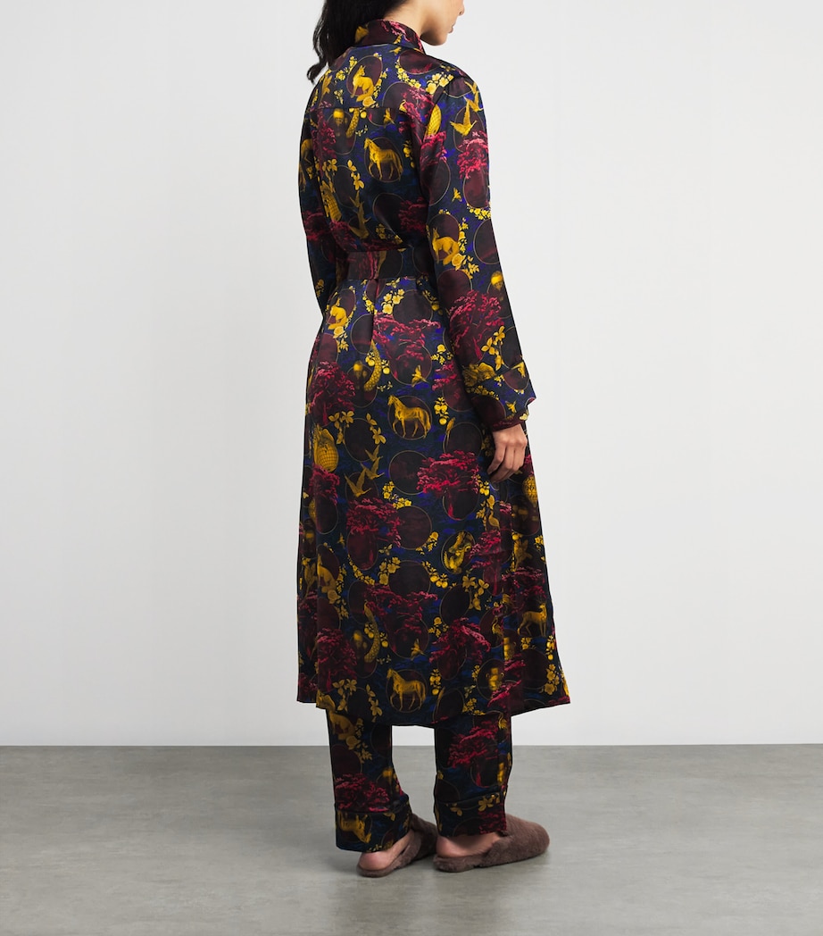 Silk Toile Night Robe MULTI Image 4