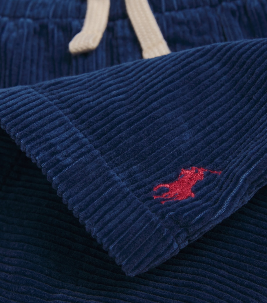 Ralph Lauren Kids Cotton Corduroy Prepster Shorts (8-20 Months) Old Royal W Pp Image 3