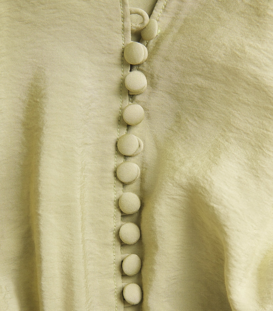 Woven Maxi Dress LIGHT OLIVE Image 5