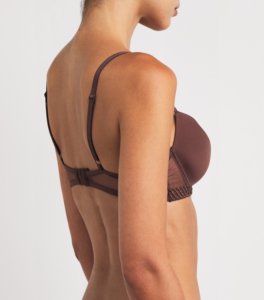 Sheer Emotion Moulded Plunge Bra SEPIA Image 3