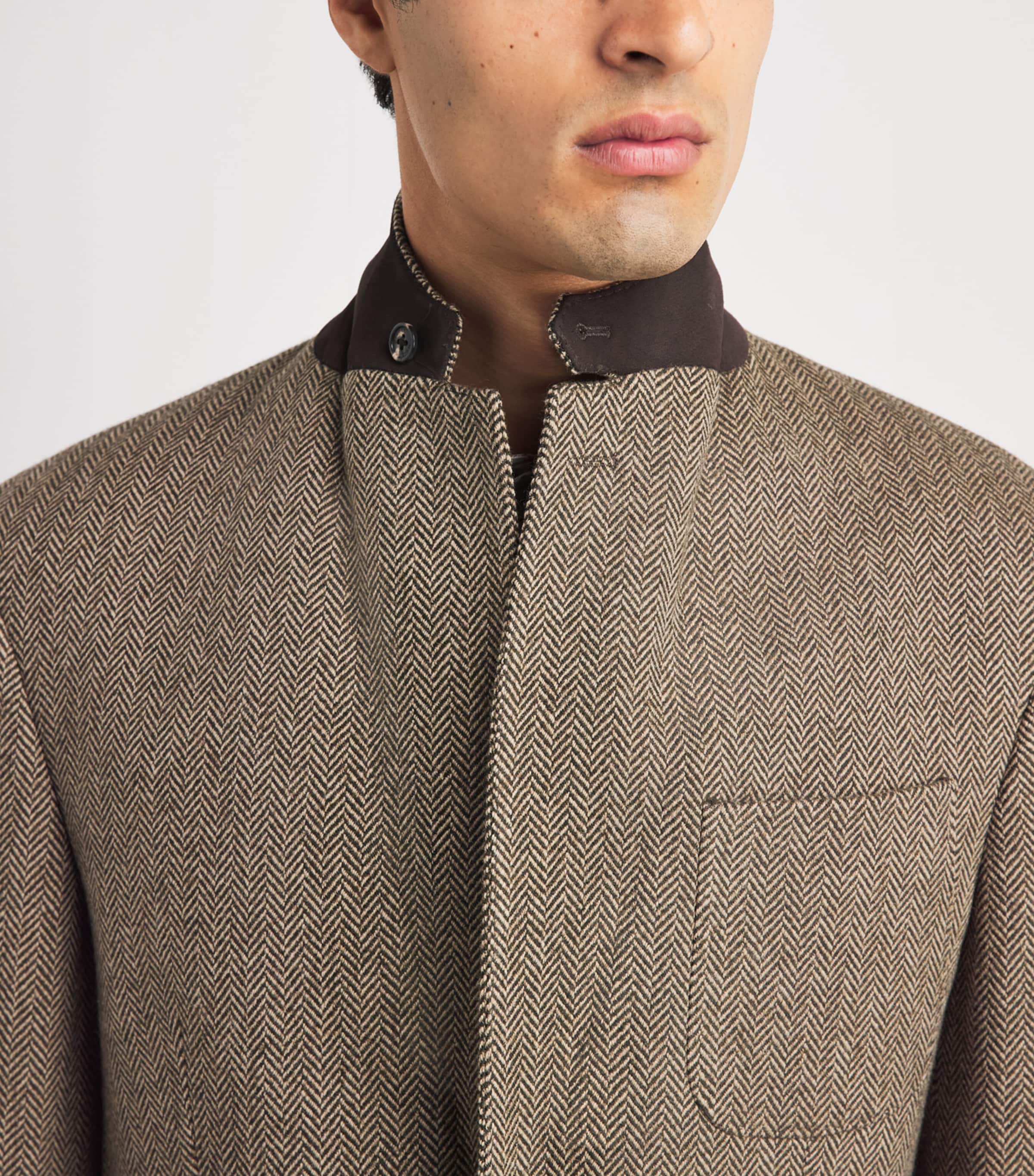 Purdey Mens Wool Tweed Herringbone Atholl Blazer Taymoor Tweed Image 3