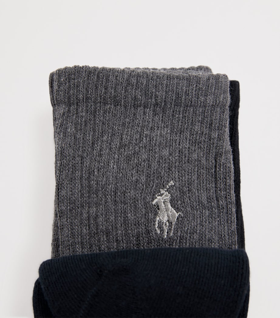 Cotton Sport Socks (Pack of 3) NAVY/CHAR/BLACK Image 2