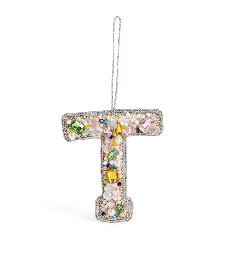 Embellished T Tree Decoration MULTI, SILVER Image 1