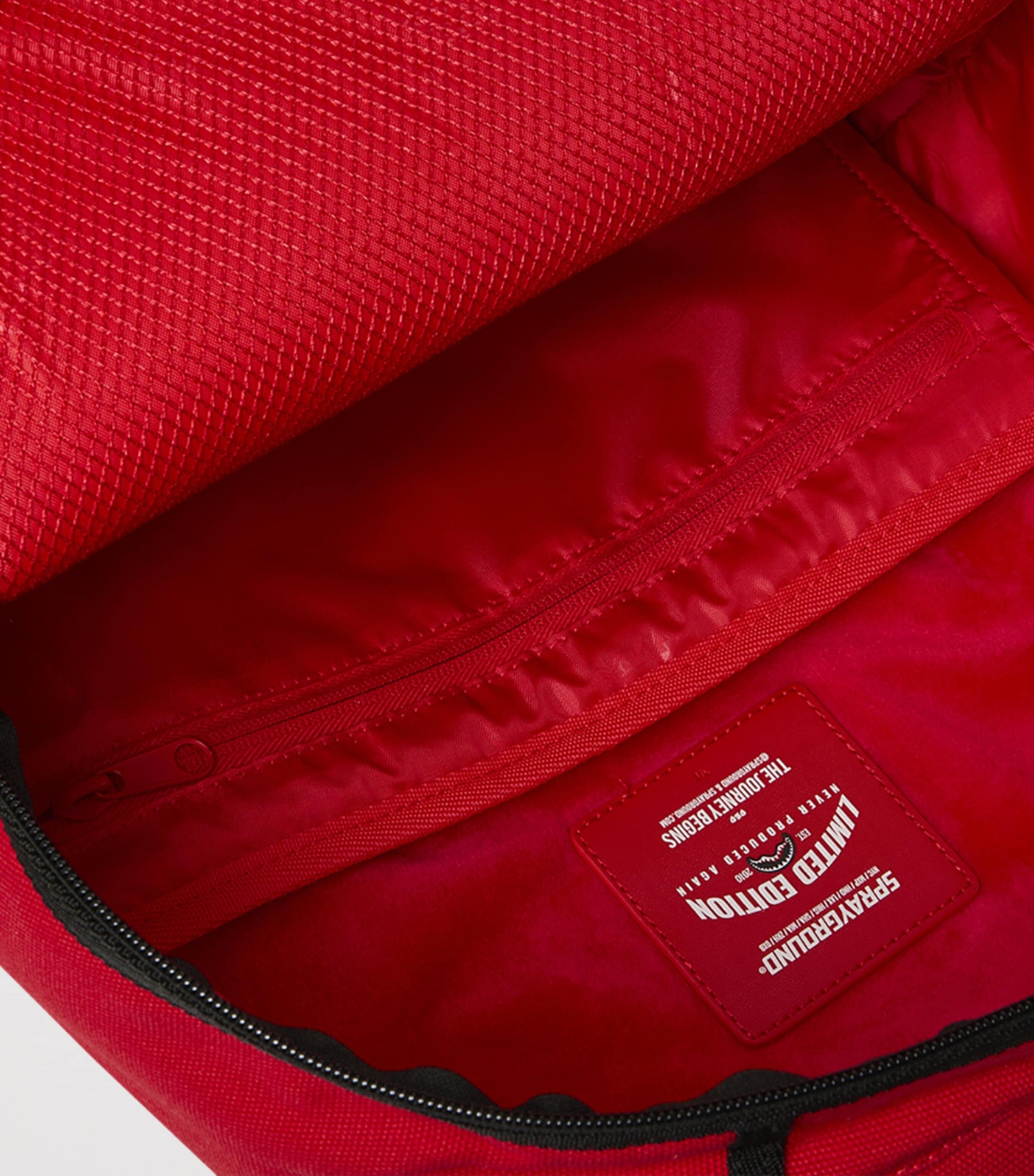 Sprayground Embossed Smile Redemption Backpack Red Redemption Image 8