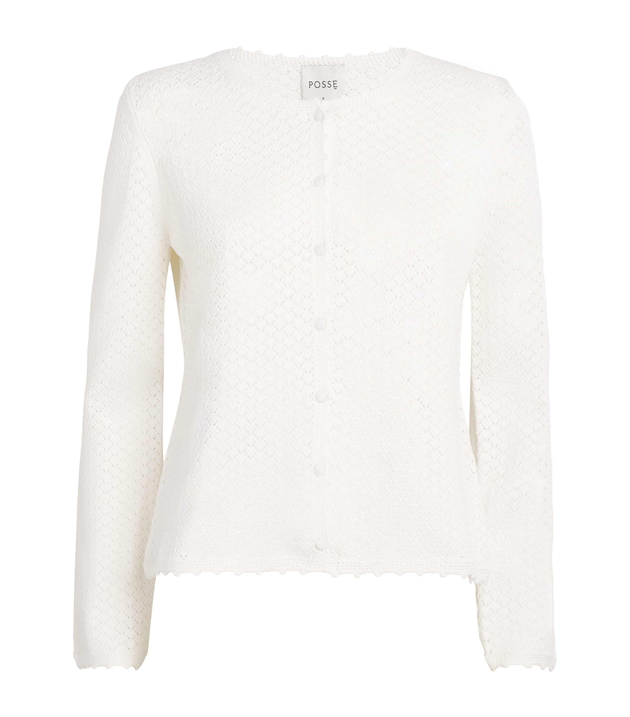 Posse Knitted Helena Cardigan In White