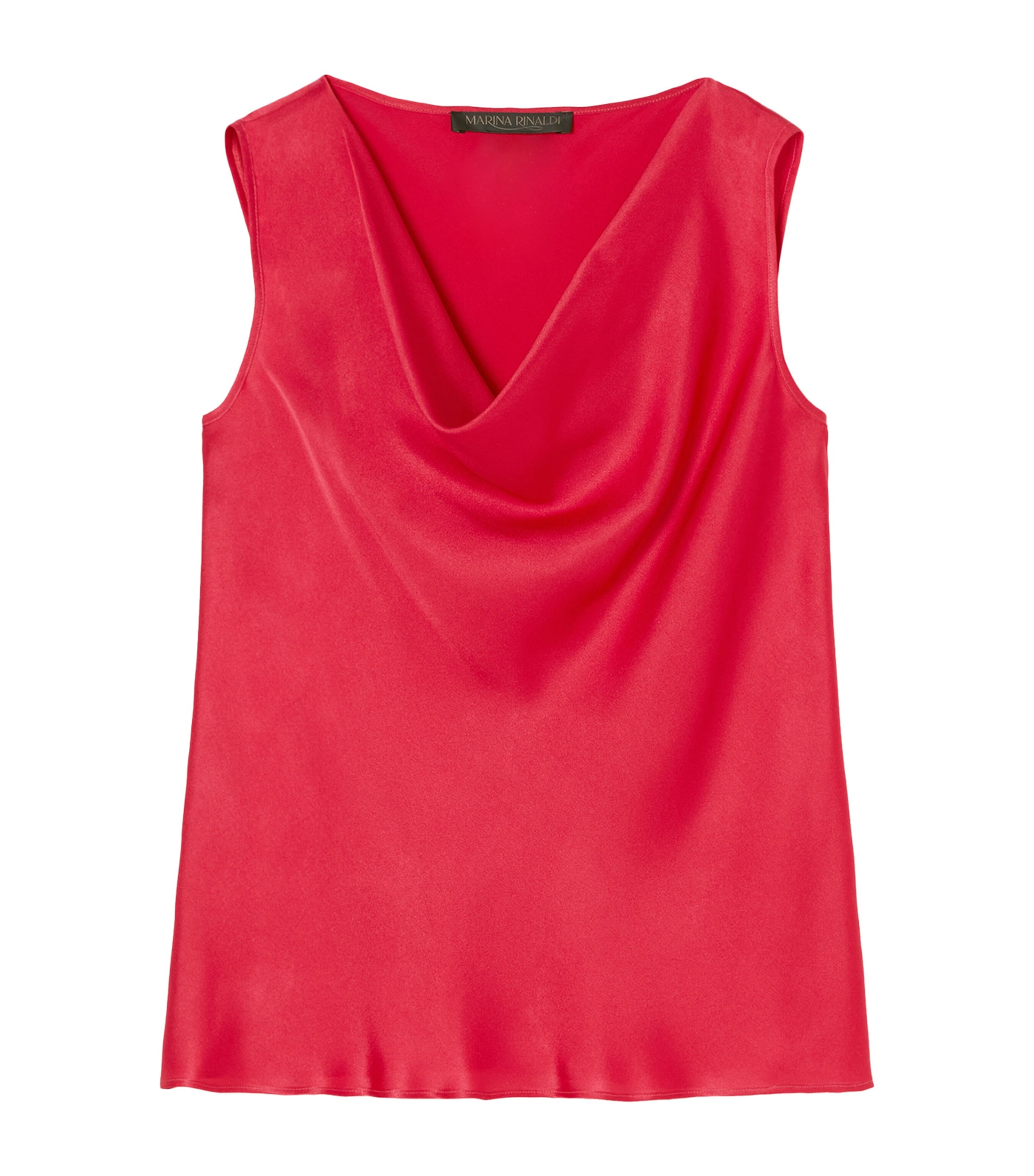 MARINA RINALDI ENVERS SATIN BAROLO BLOUSE 