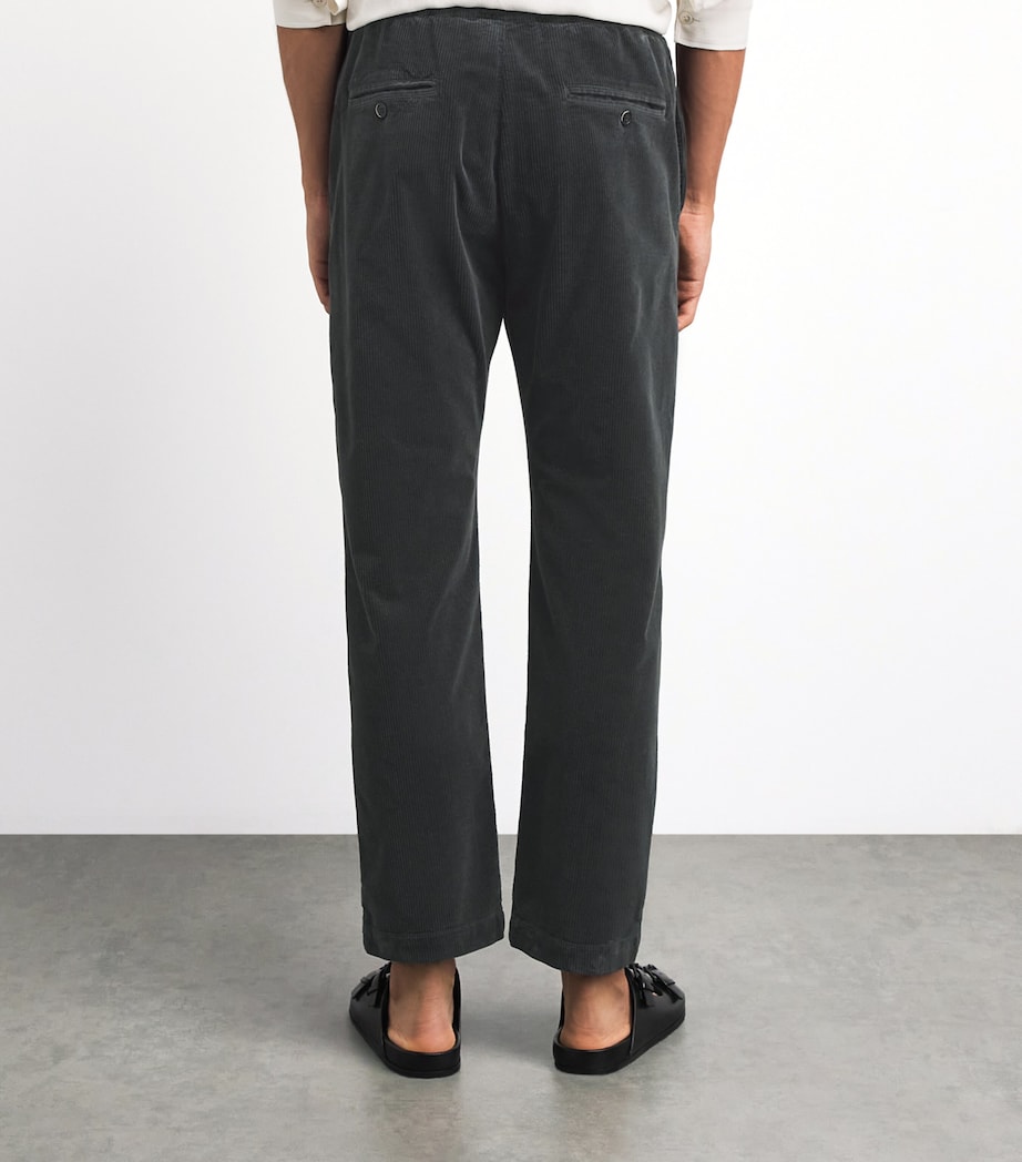 Barena Mens Corduroy Straight Trousers Piombo Image 5