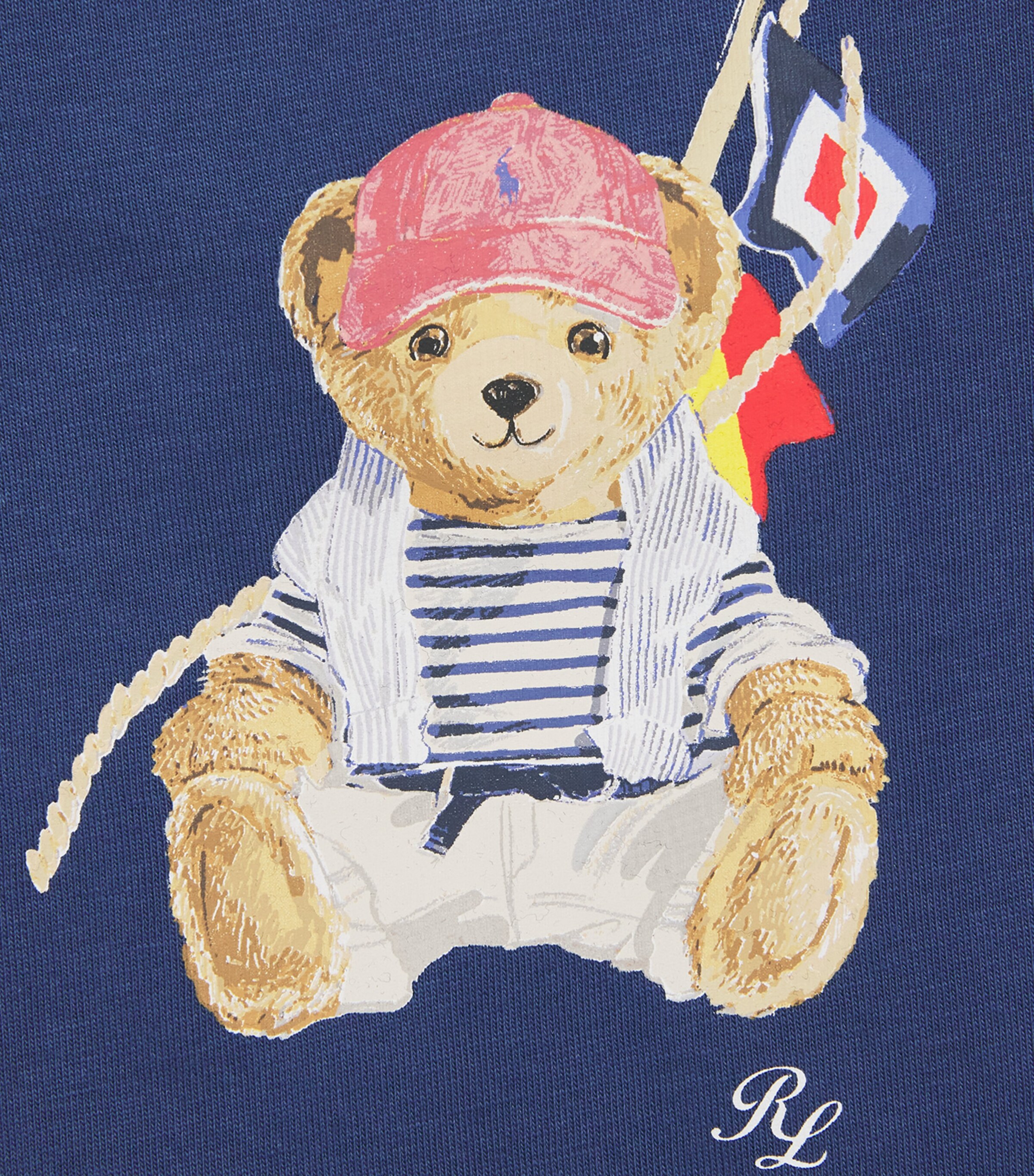 Ralph Lauren Kids Polo Bear Playsuit (3-12 Months) Navy Image 3