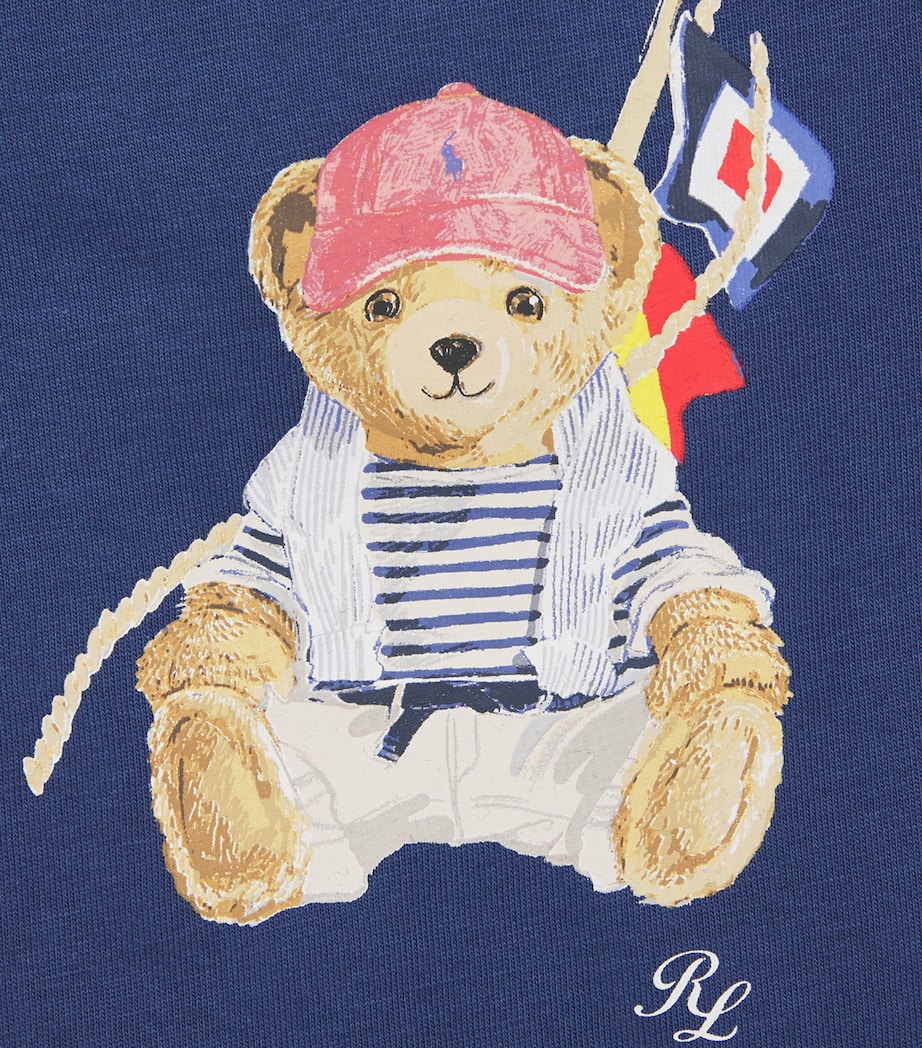 Ralph Lauren Kids Polo Bear Playsuit (3-12 Months) Navy Image 3