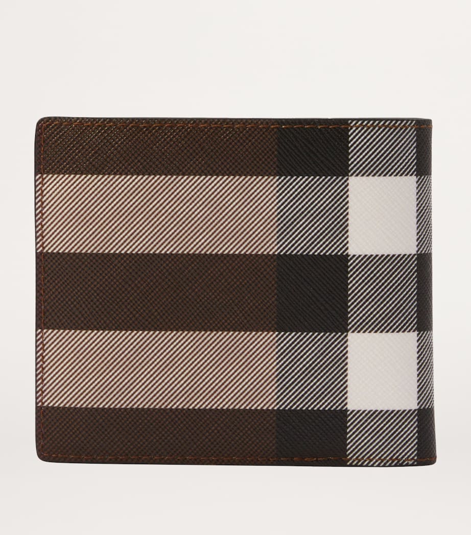 Check Bifold Coin Wallet DARK BIRCH BROWN Image 3