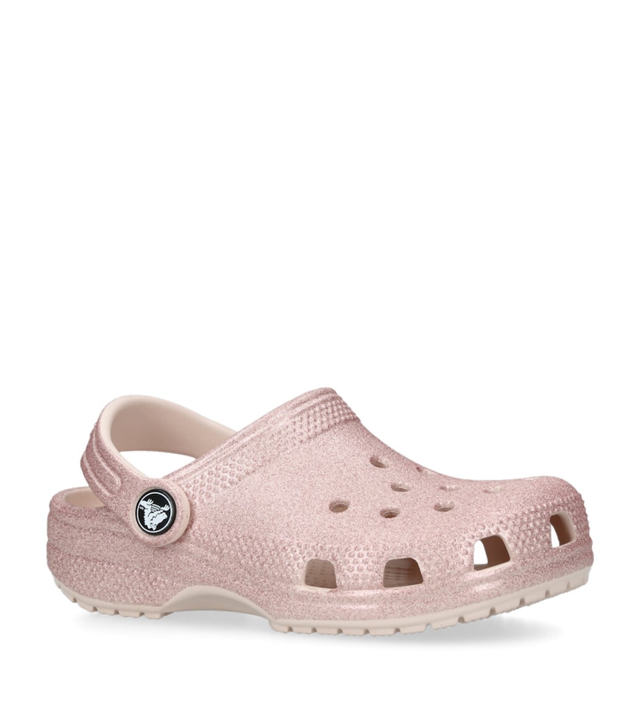 CROCS KIDS Classic Glitter Clogs Pink Image 3