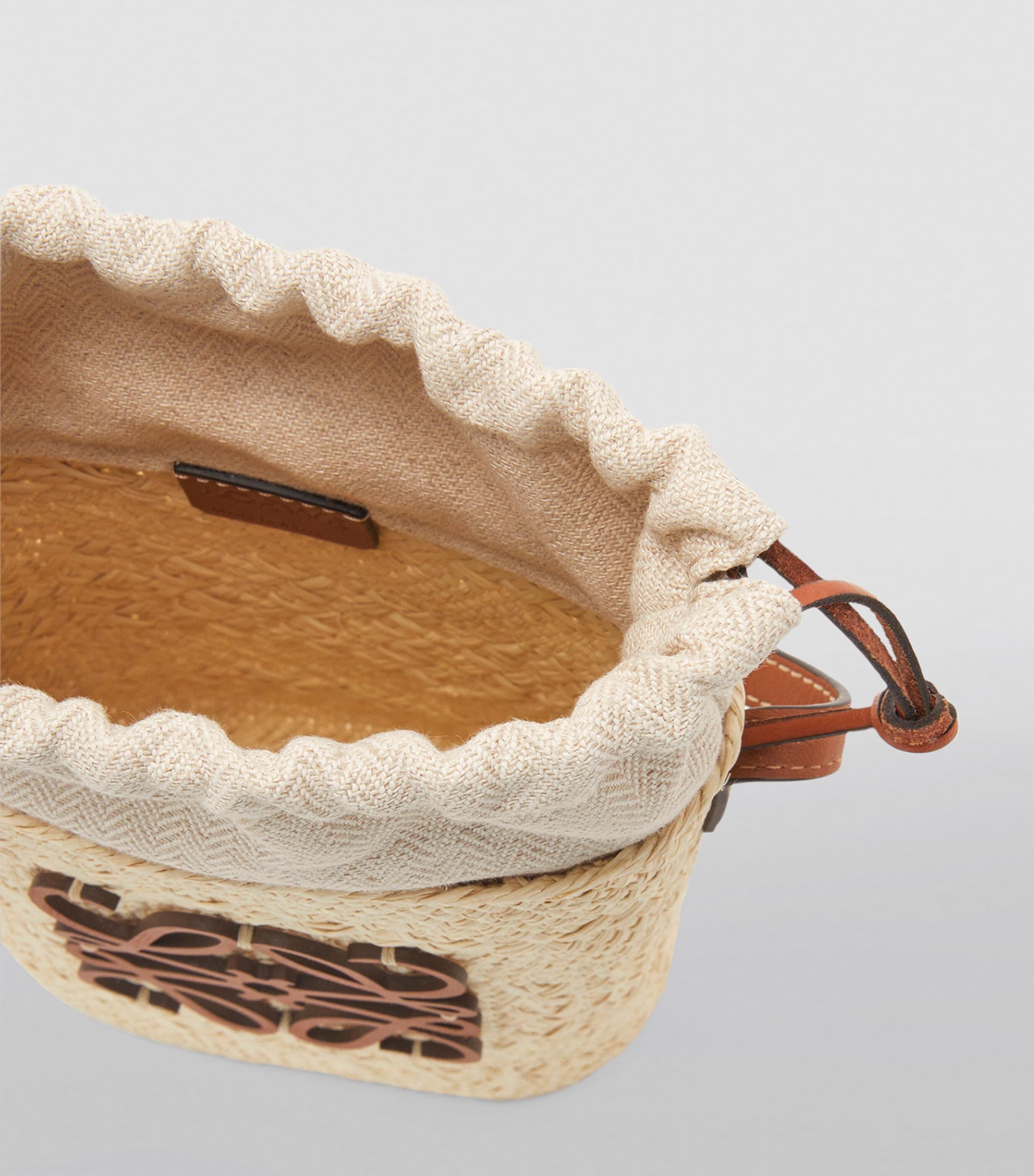 LOEWE x Paula's Ibiza Straw Bucket Bag | Harrods UK