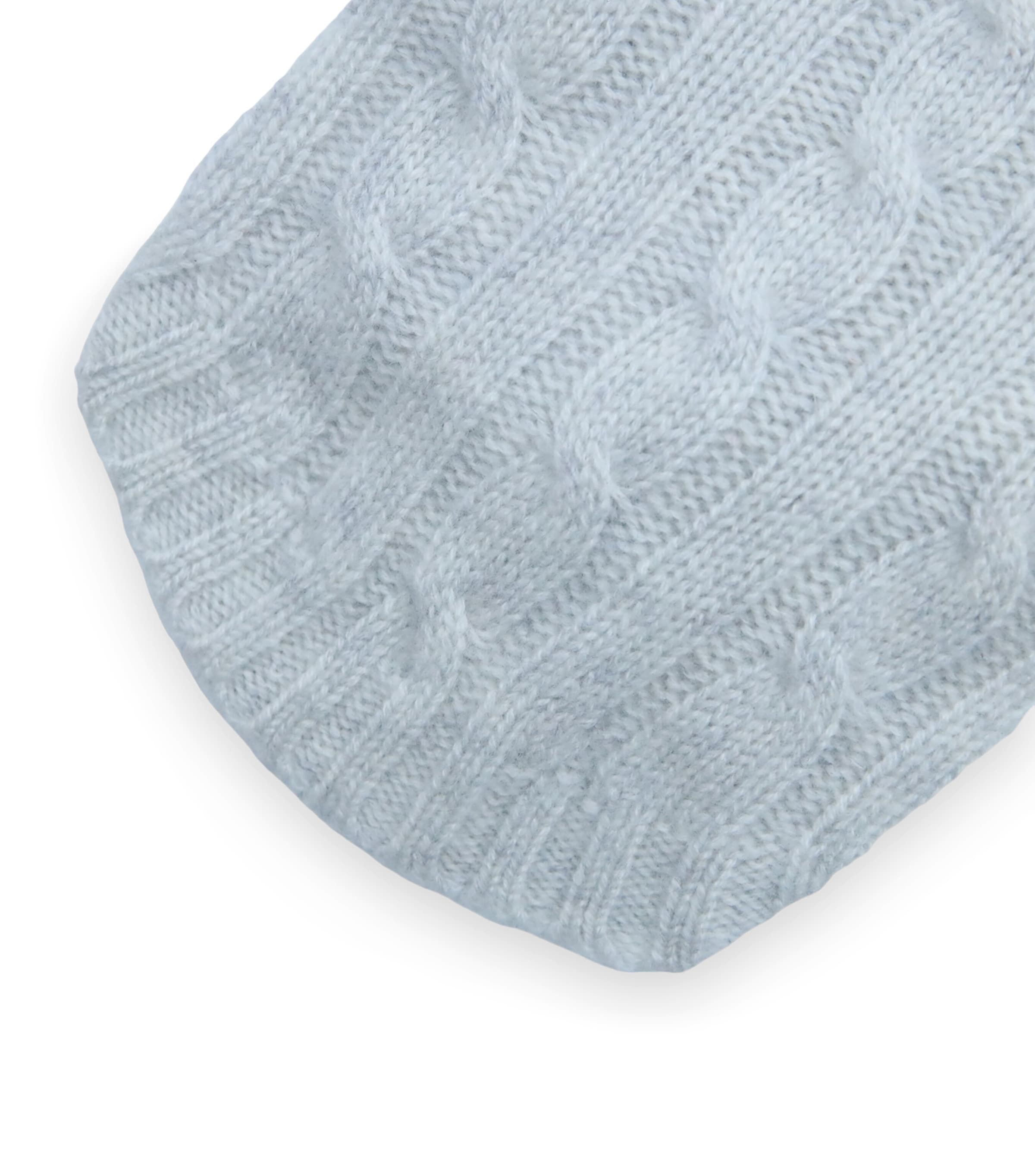 Cashmere Cable-Knit Dog Sweater (S) LIGHT GREY HEATHER Image 3