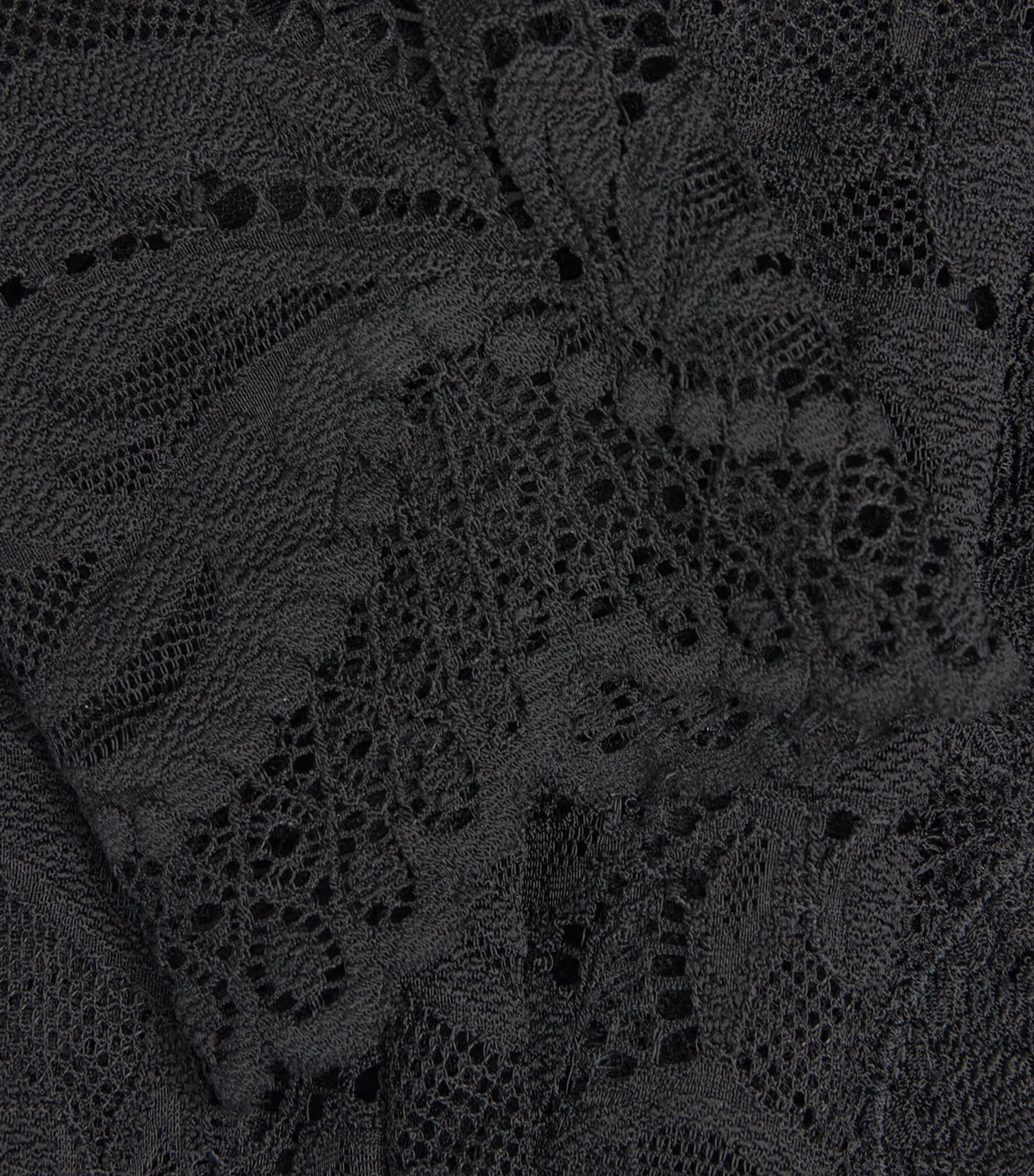 Floral Lace Top P001 BLACK Image 5