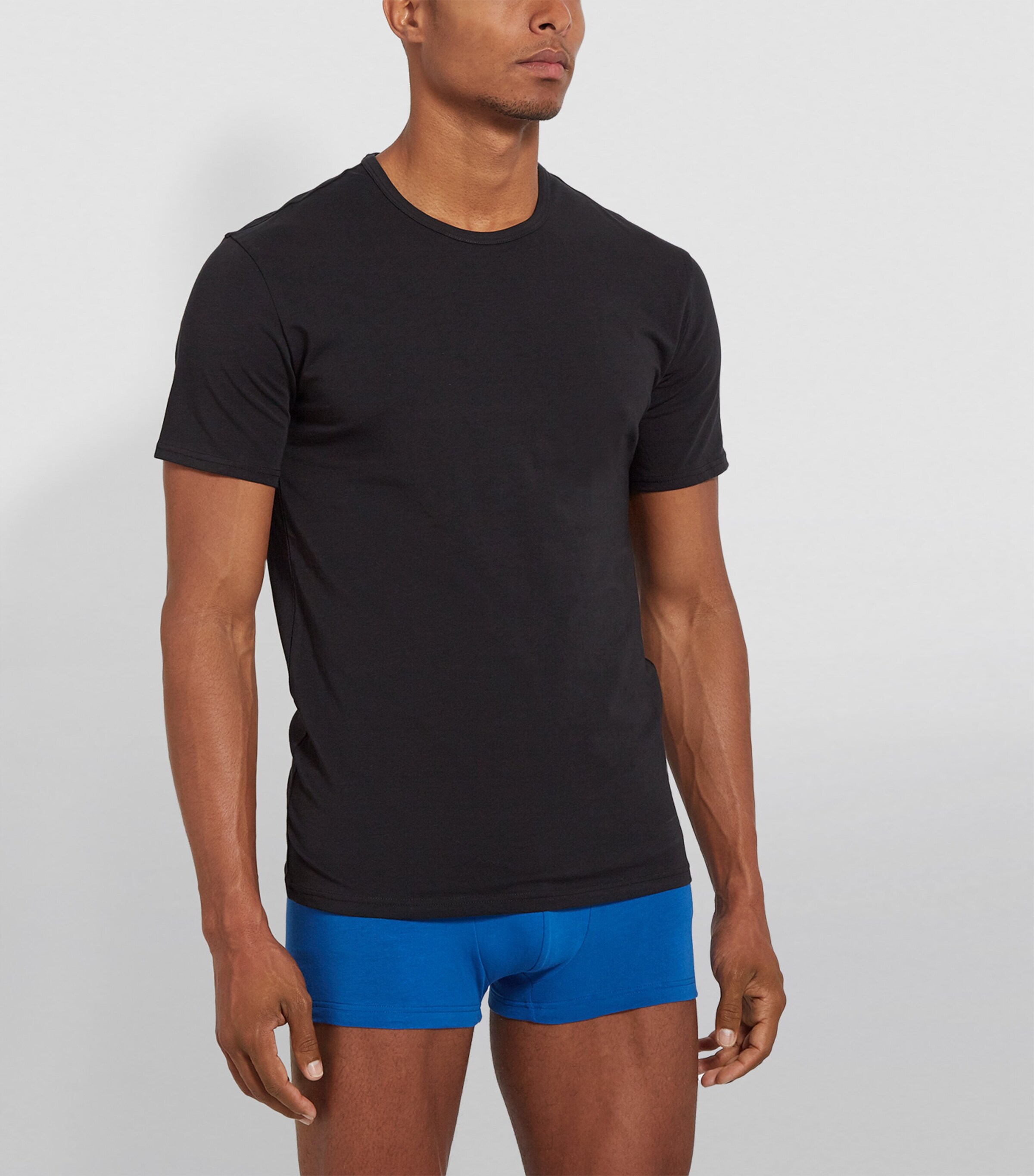 Calvin Klein Mens Modern Cotton T-Shirts (Pack of 2) Black Image 2