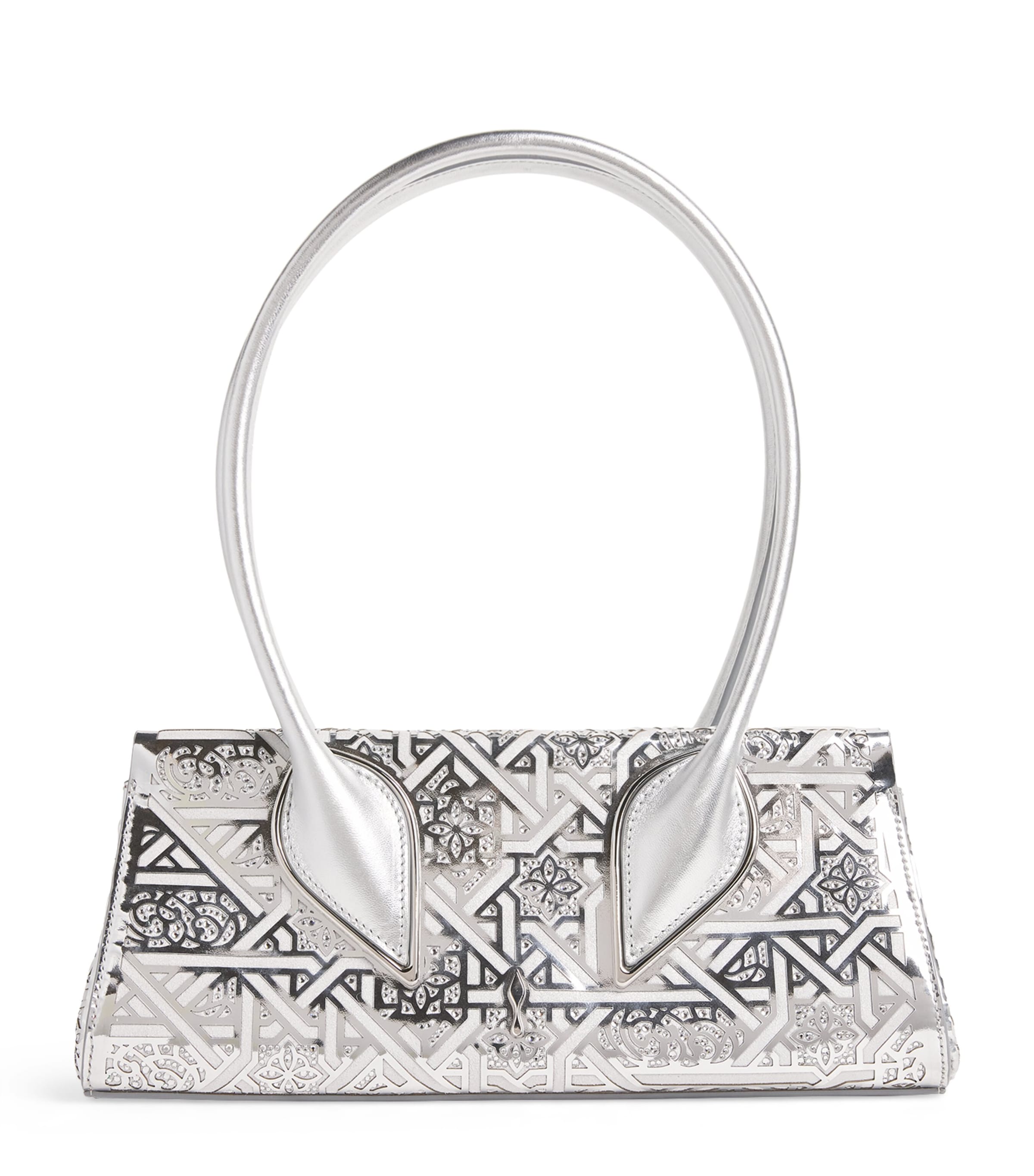 Christian Louboutin Womens Venus Moucharastrass Leather Shoulder Bag Image 1