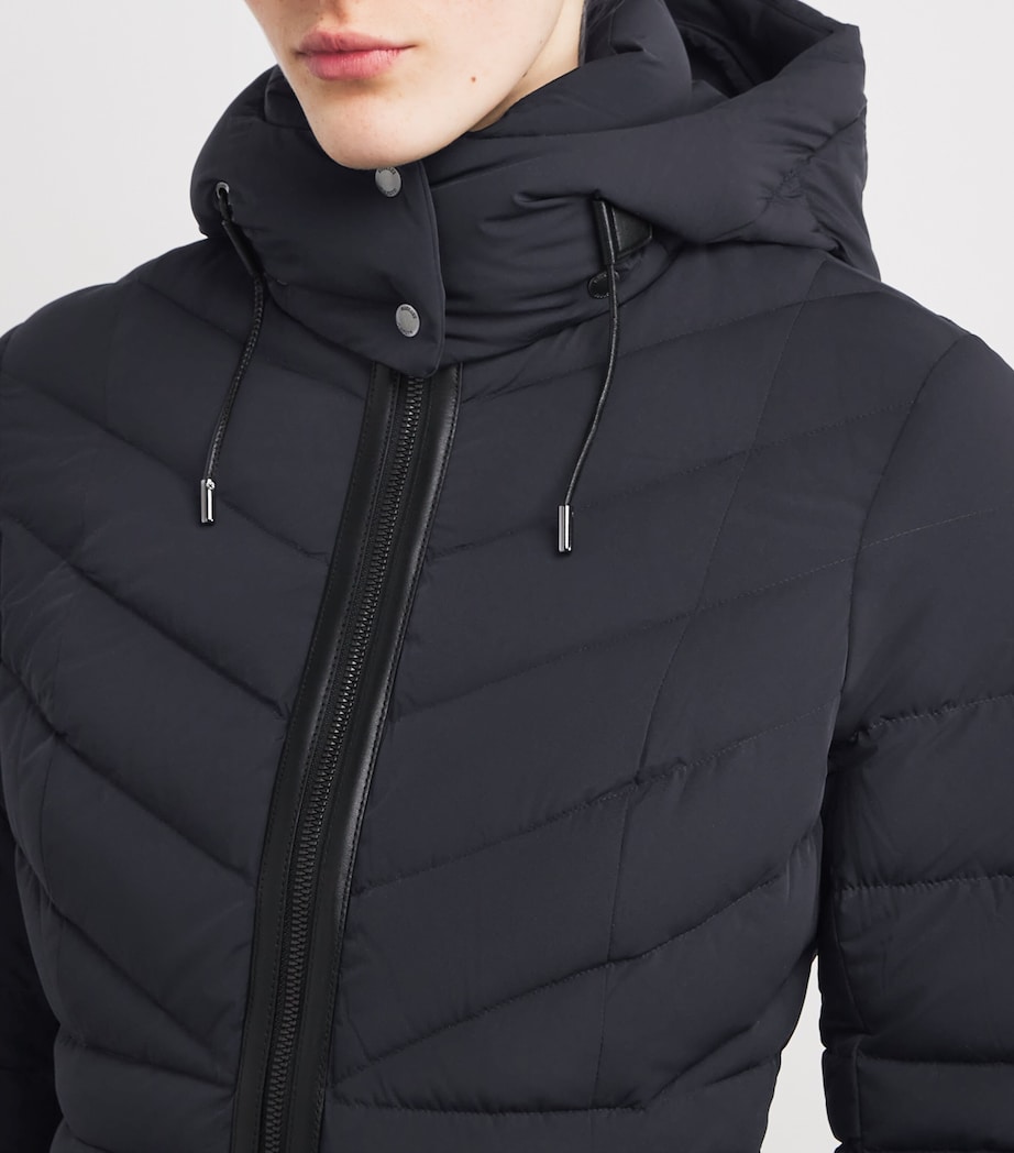 Down-Padded Patsy-NFR Quilted Jacket BLACK Image 6