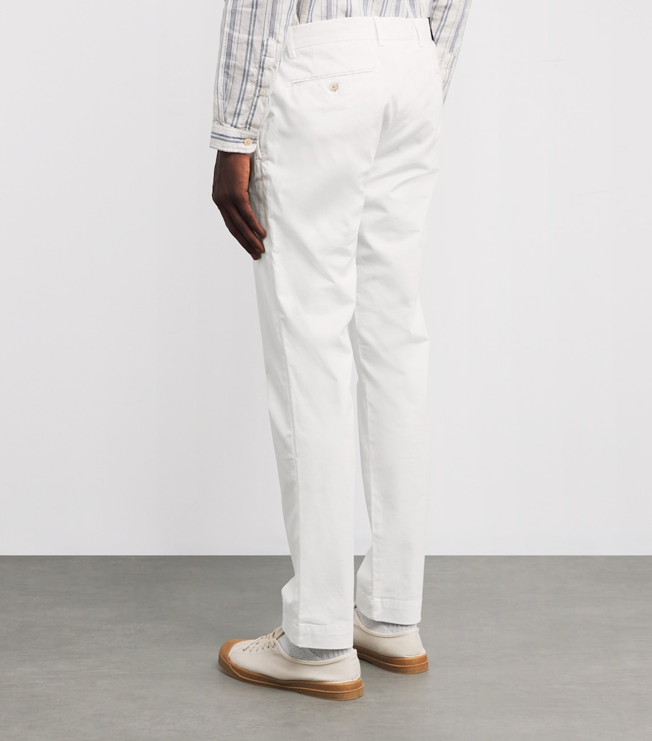 Polo Ralph Lauren Mens Stretch-Cotton Straight-Fit Chinos White Image 4