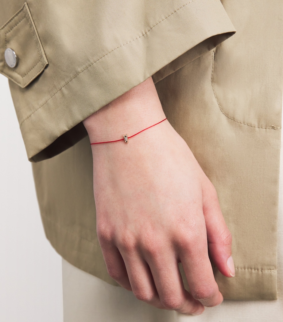 Redline Rose Gold and Diamond Chinese New Year Bracelet Rose Gold Image 2