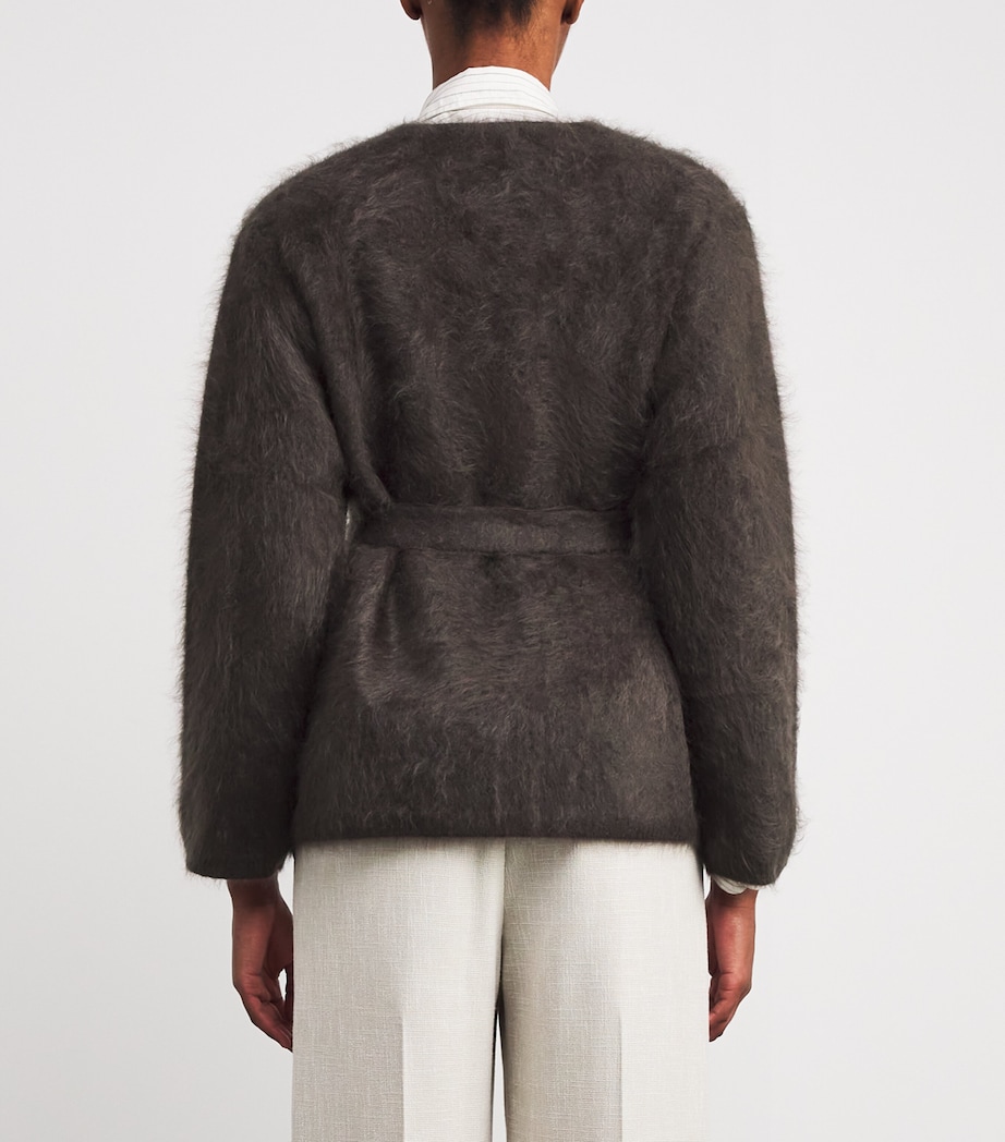 Cashmere Aria Cardigan CHOCOLATE Image 4