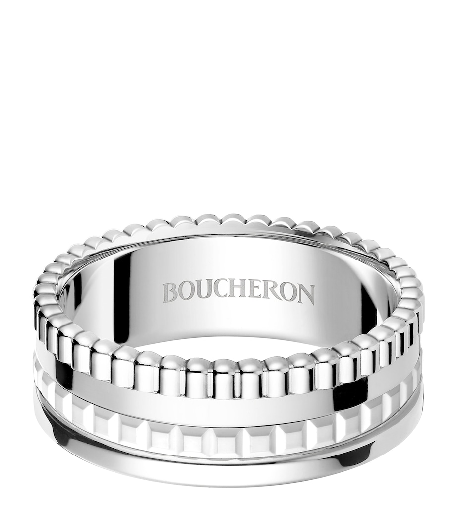 White Gold Quatre Double White Edition Ring WHITE GOLD Image 1