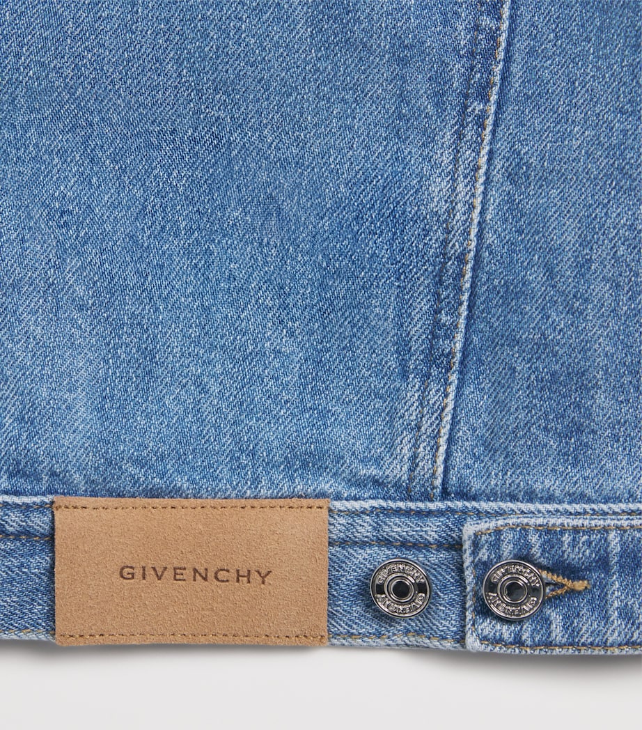 Cropped Denim Jacket (4-12+ Years) H31140/Z10DENIM BLUE Image 3