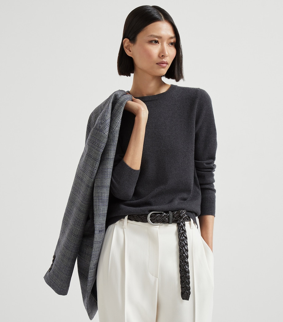 Cashmere Monili-Trim Sweater C2803 Image 5