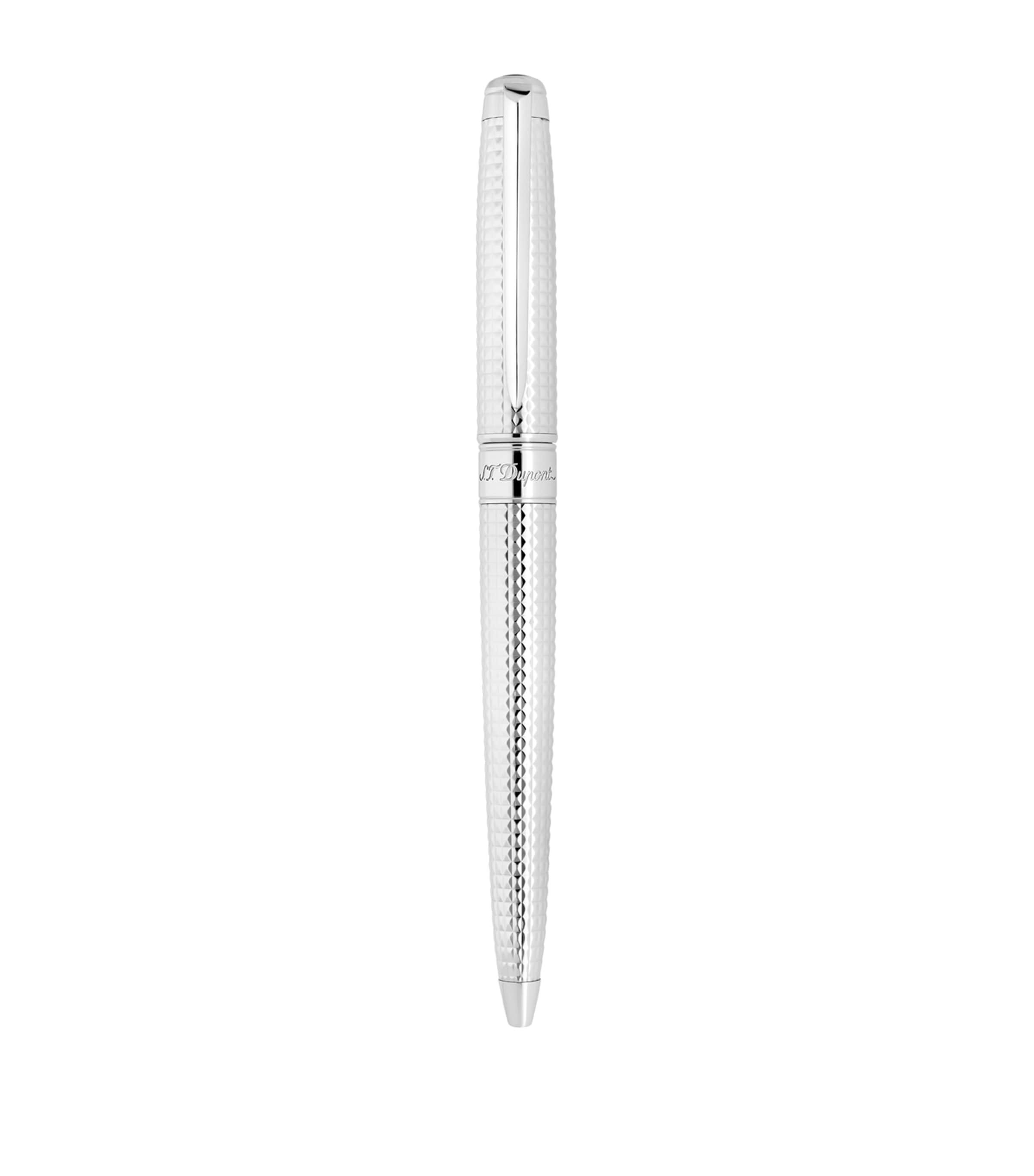 Shop St Dupont Line D Eternity Ballpoint Pen In Metallic