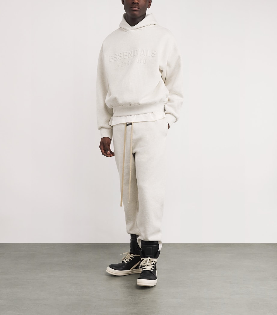 Cotton Logo Hoodie OATMEAL HEATHER Image 2