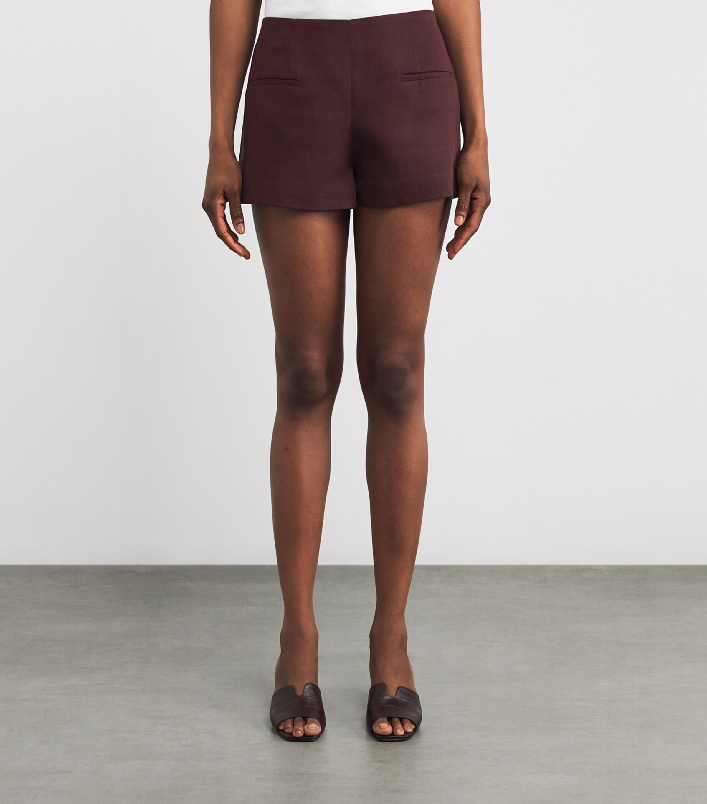 Faithfull the Brand Womens Florine Shorts Port Image 3