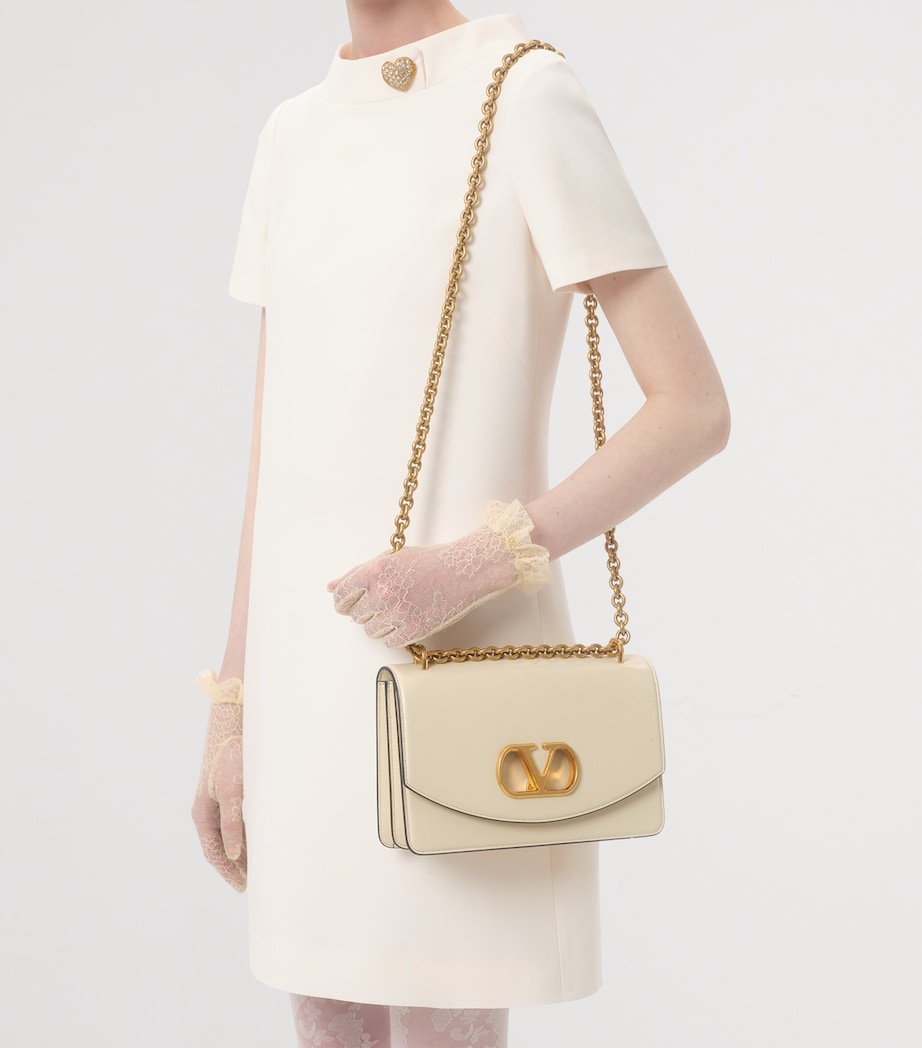 Wool-Silk Embellished Mini Dress A03 Image 7