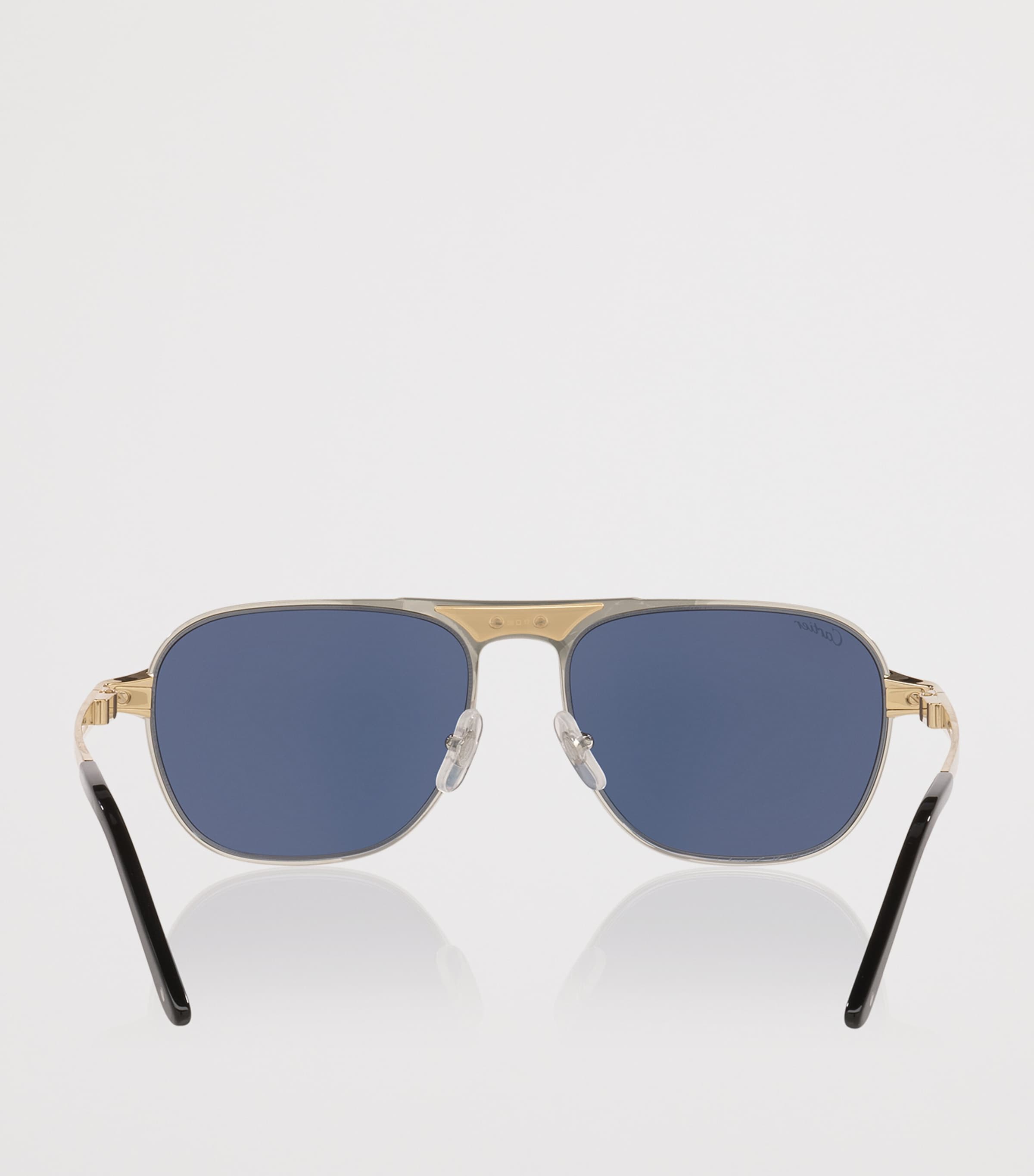 Rectangular Aviator Sunglasses 4100B1 Image 4