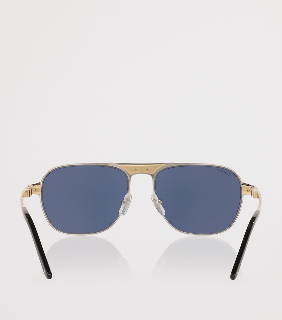 Rectangular Aviator Sunglasses 4100B1 Image 4