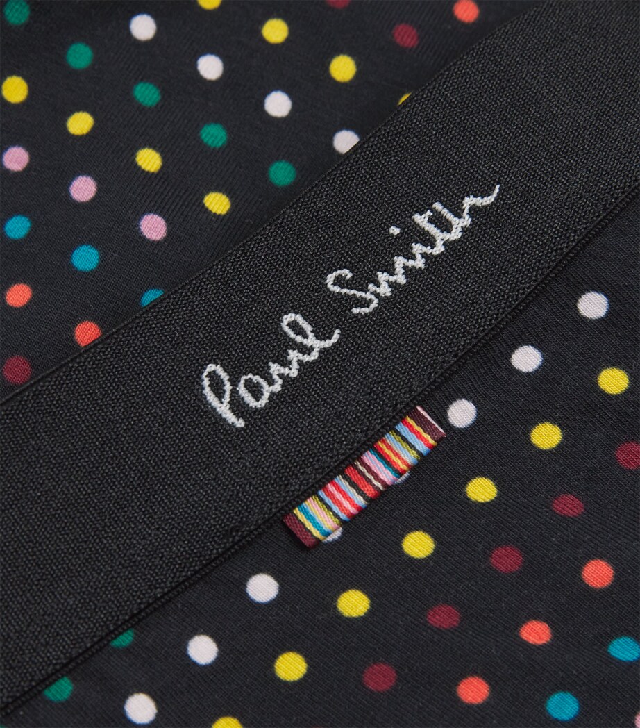 Signature Polka-Dot Stripe Boxer Briefs BLACK Image 4
