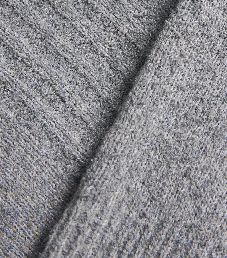 Won Hundred Mens Cotton Knit Rune Sweater Bluish Grey Image 6