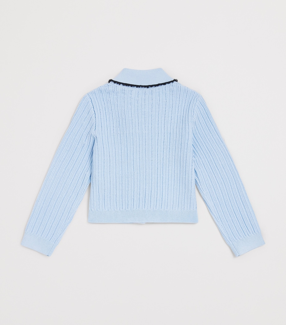 Self-Portrait Kids Frill-Trim Cardigan (4-12 Years) Image 2