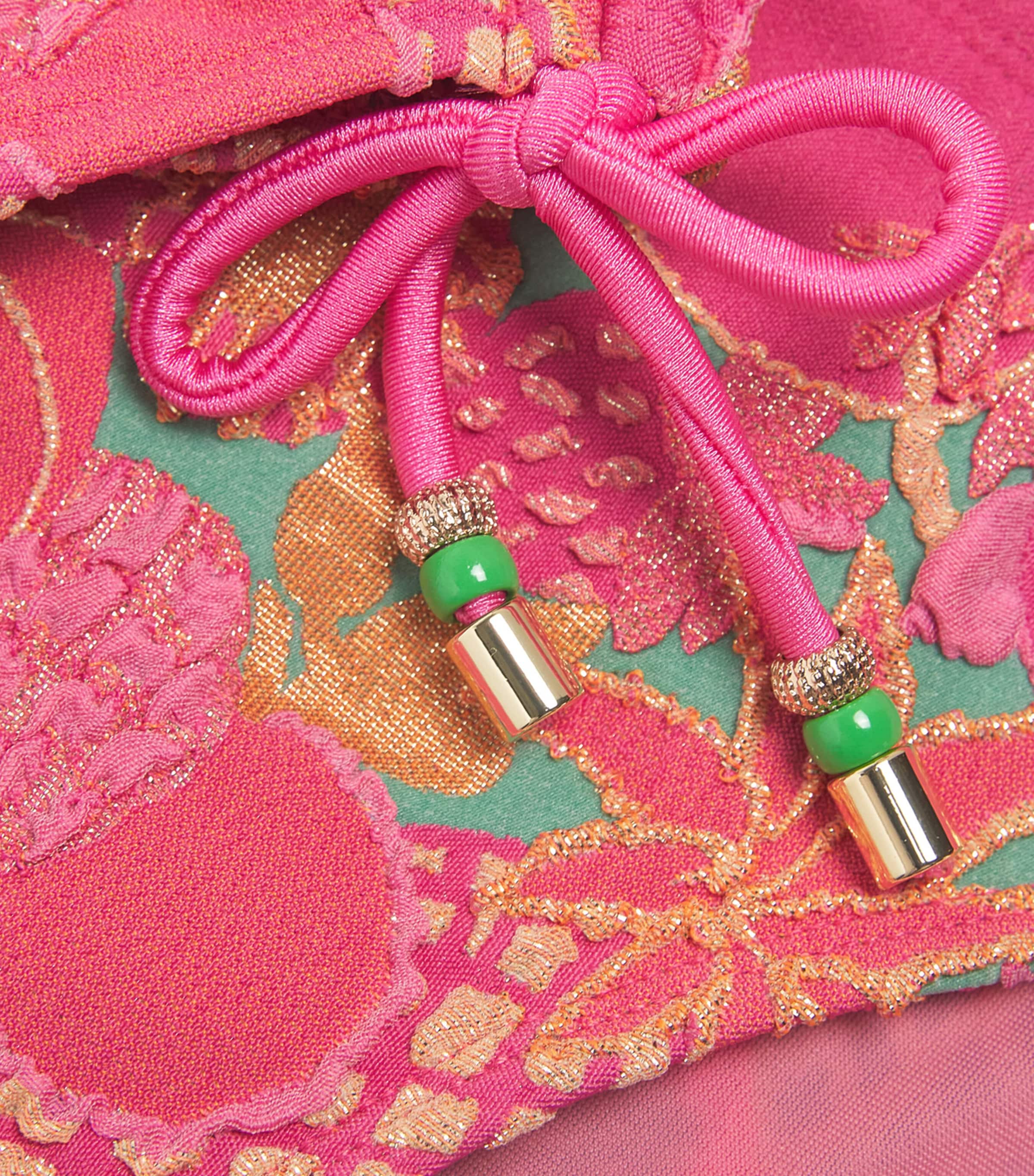 Tutti Frutti One-Shoulder Bikini (6-14 Years) ROSE-VERT-DORE Image 3