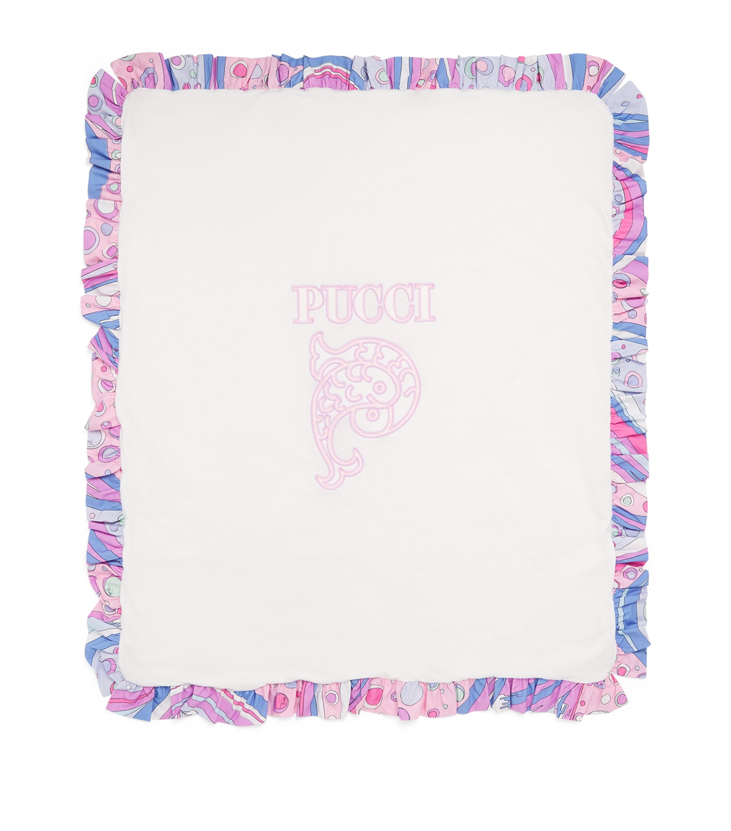 Pucci Junior Cotton Logo Blanket