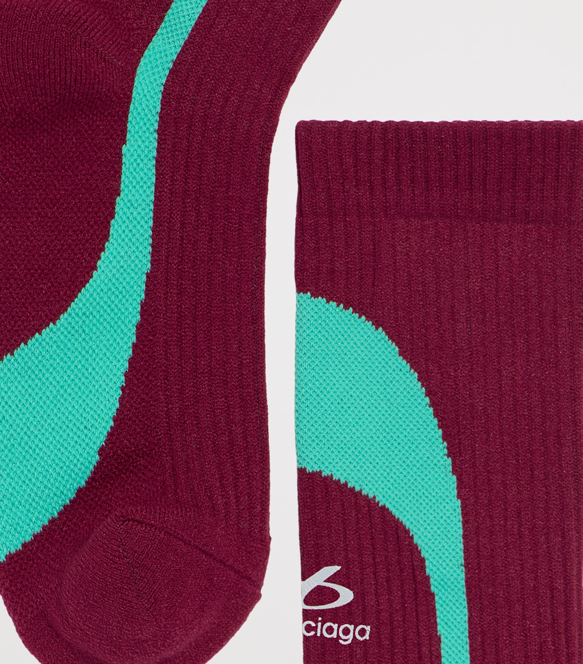 Balenciaga Mens Wave Print Socks Image 3