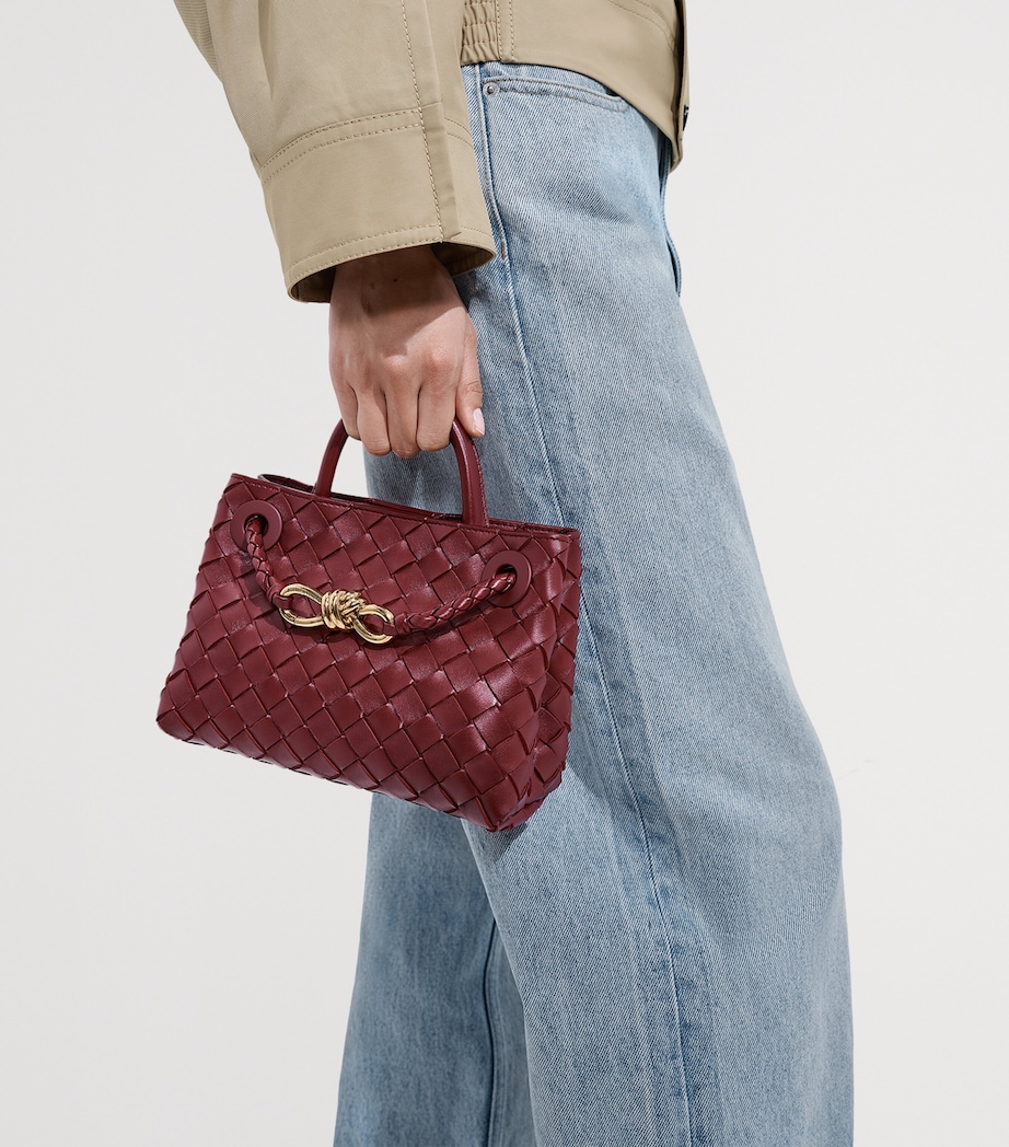 Bottega Veneta Mini Leather Andiamo Top-Handle Bag Image 3