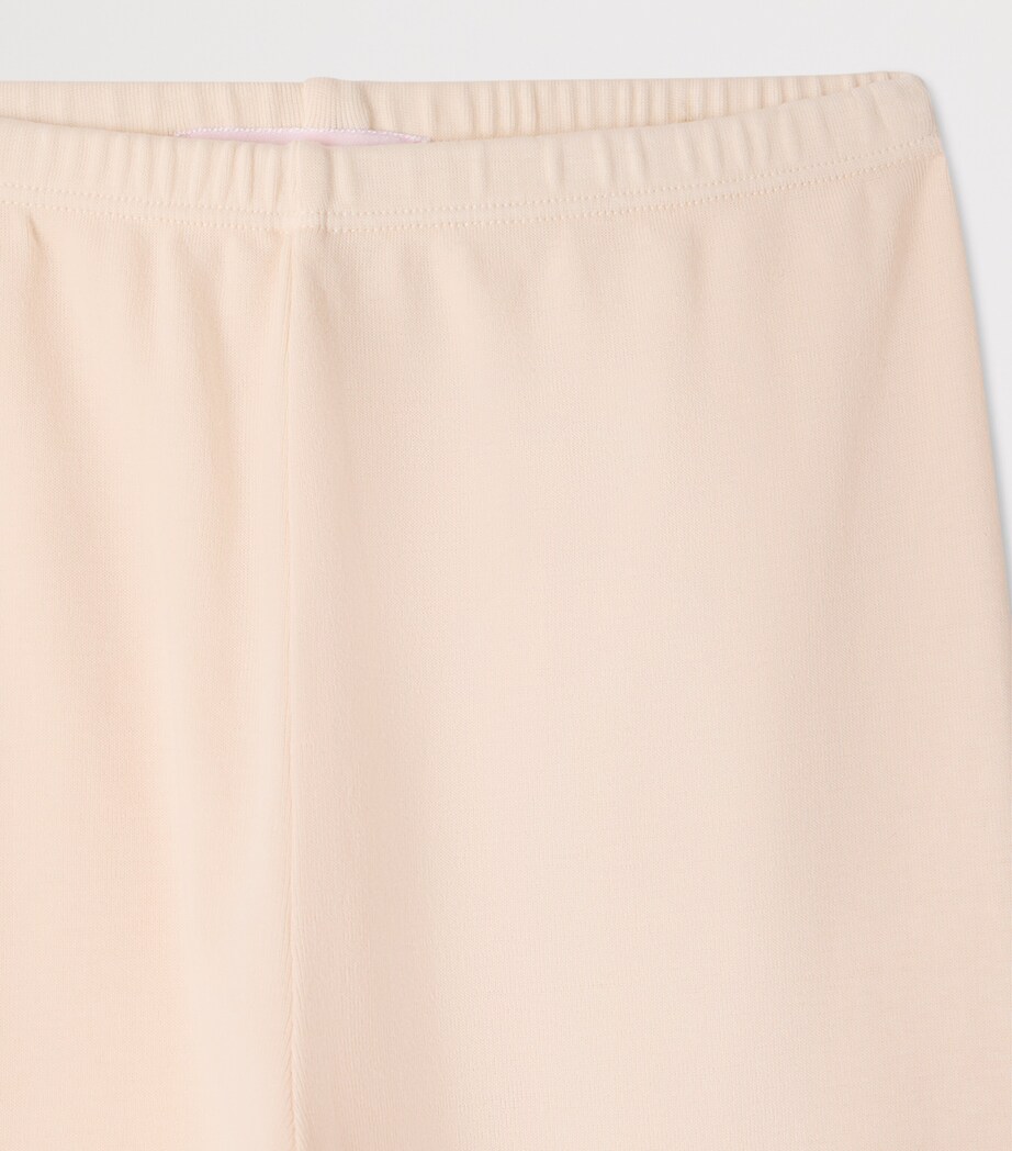 Bonpoint Cotton Leggings (4-8 Years) Rose Pale Image 3