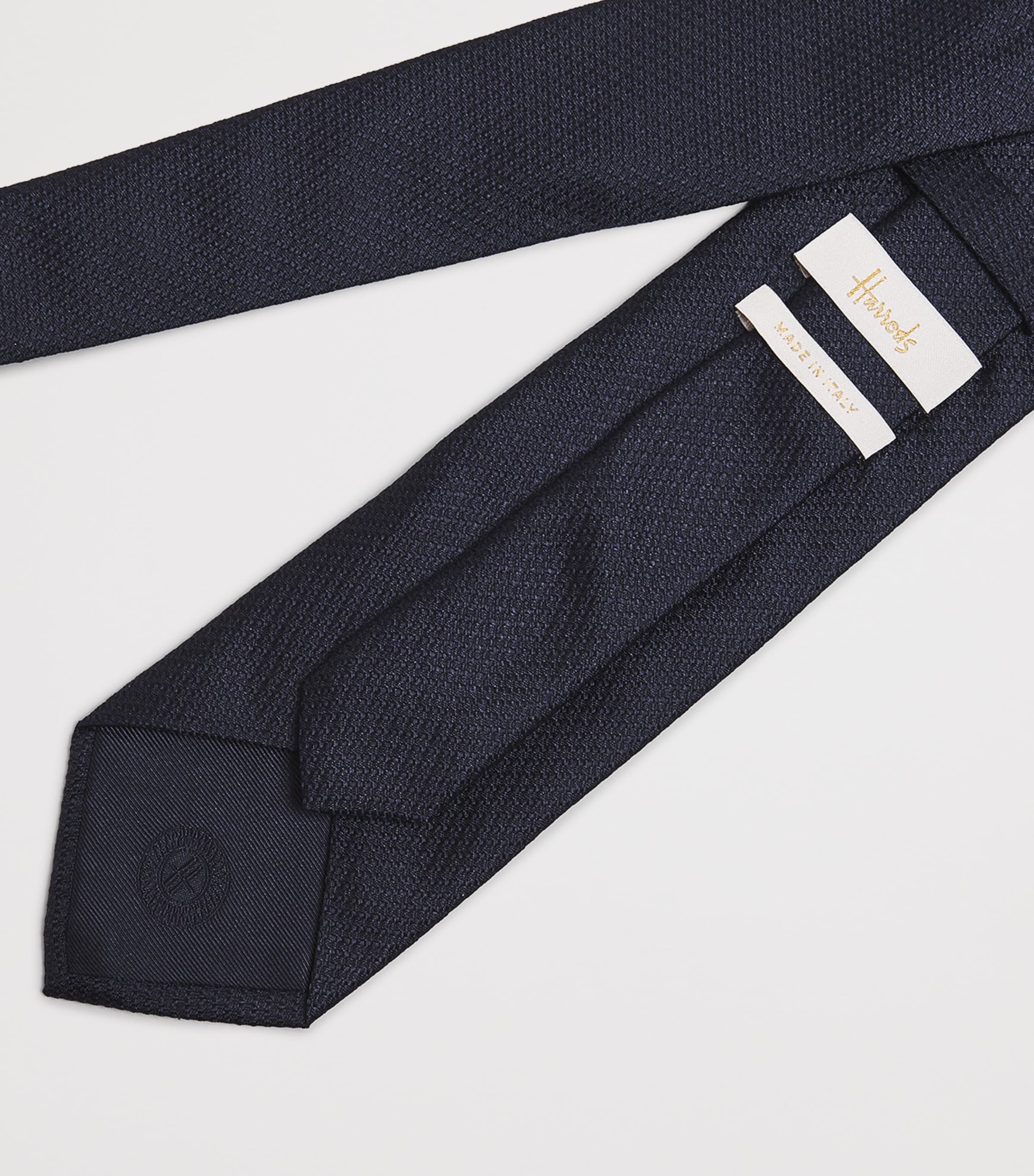 Silk Jacquard Tie NAVY Image 5