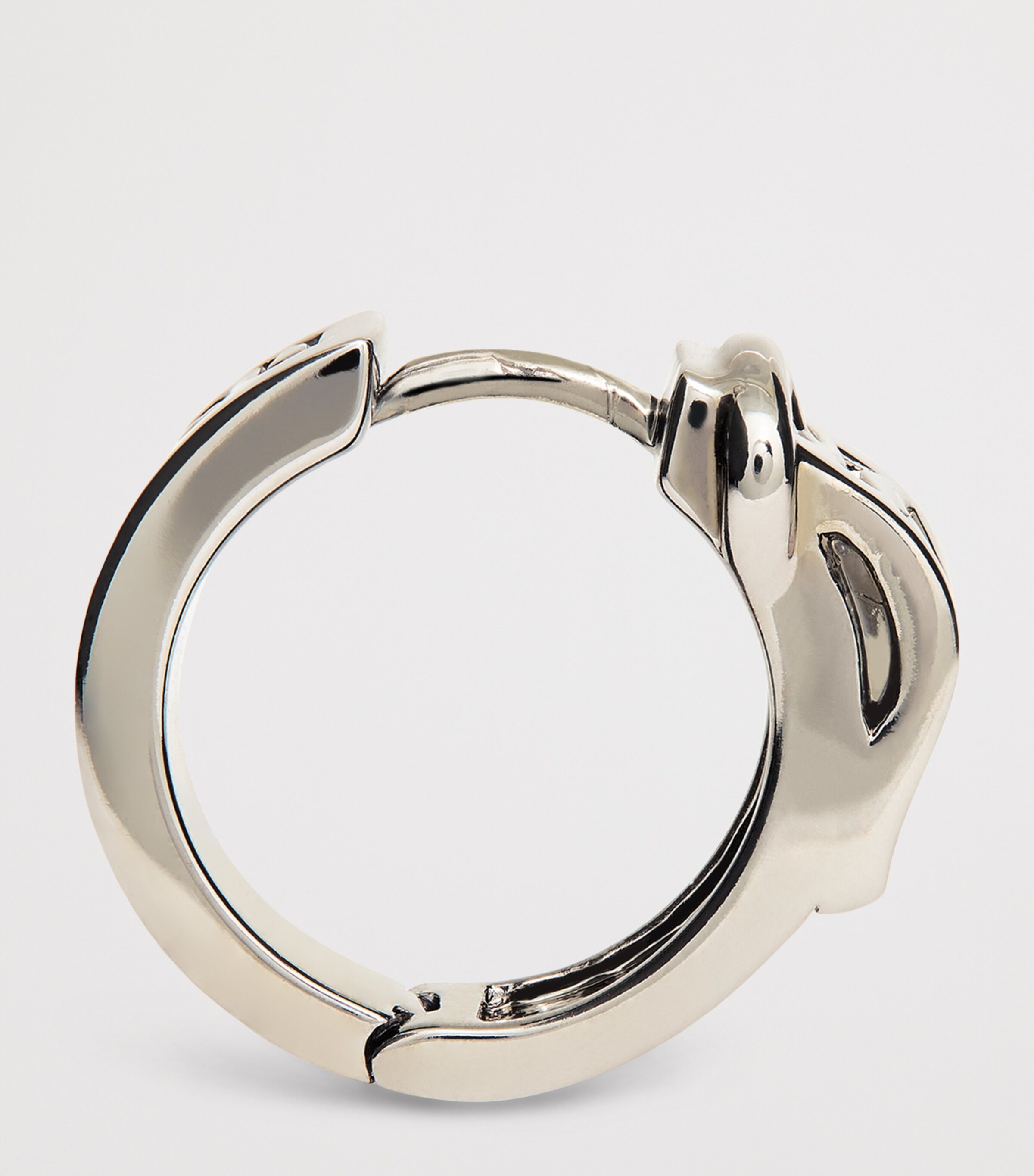 Vivienne Westwood Bobby Single Hoop Earring Ruthenium Image 4