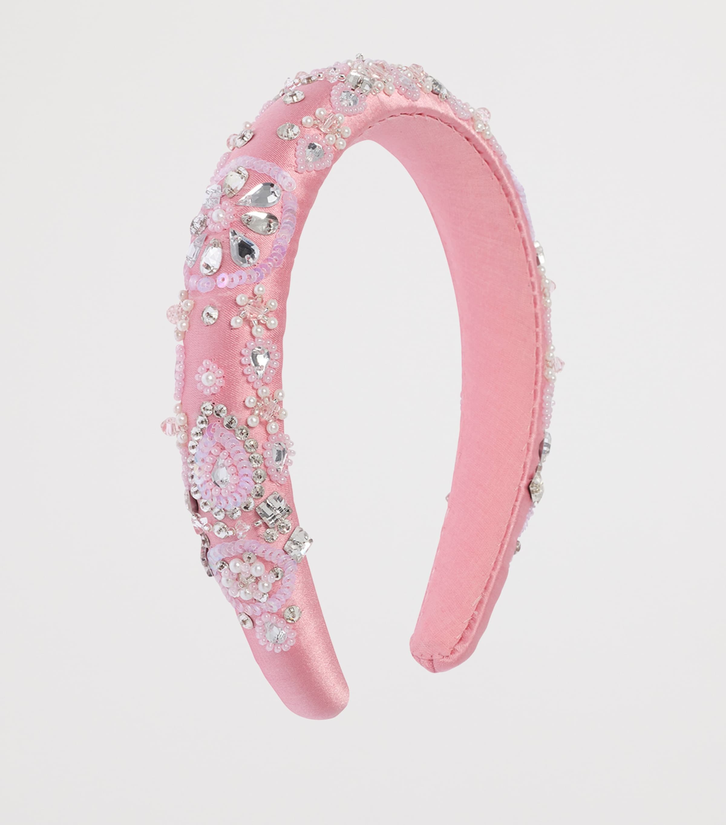 Embellished Almas Headband PEACH BLUSH Image 2