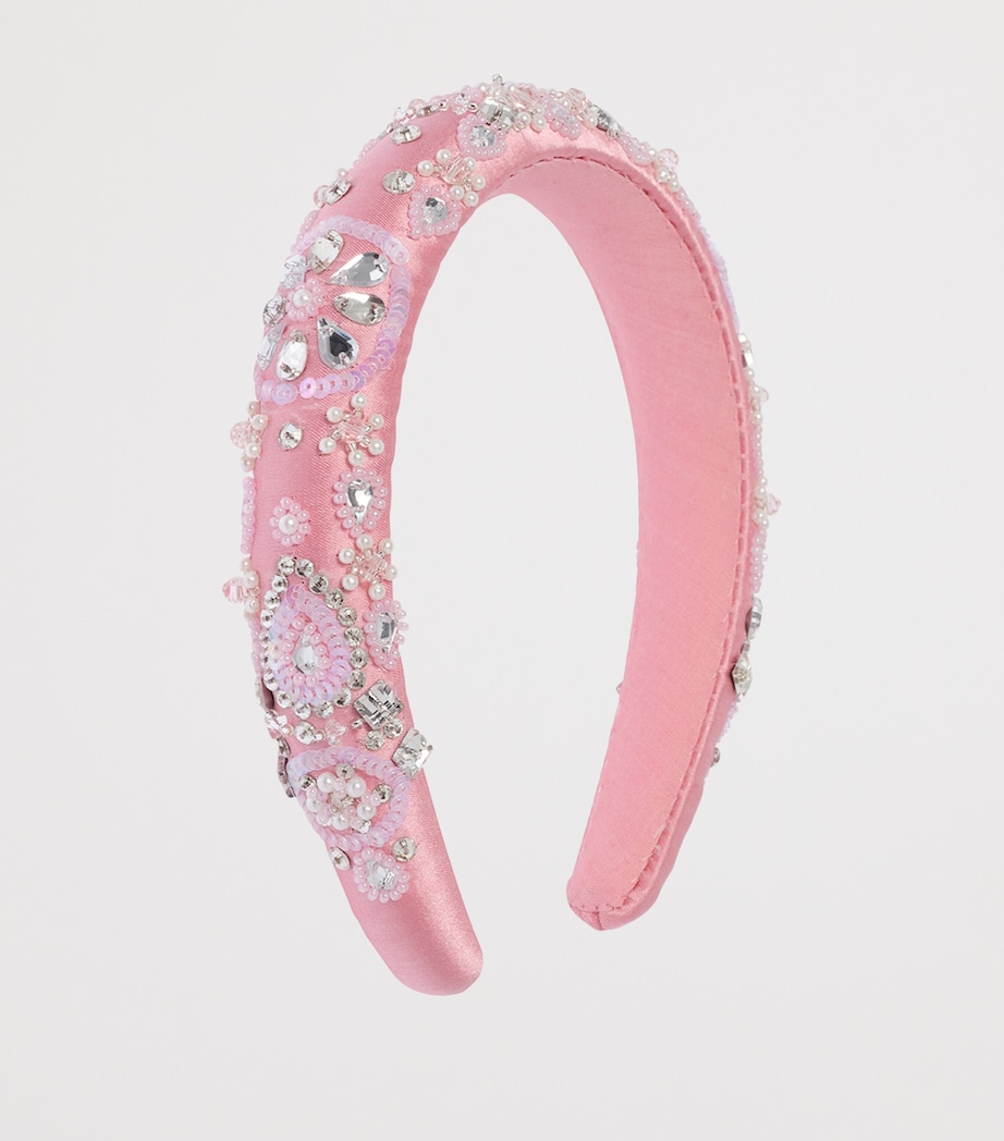 Embellished Almas Headband PEACH BLUSH Image 2