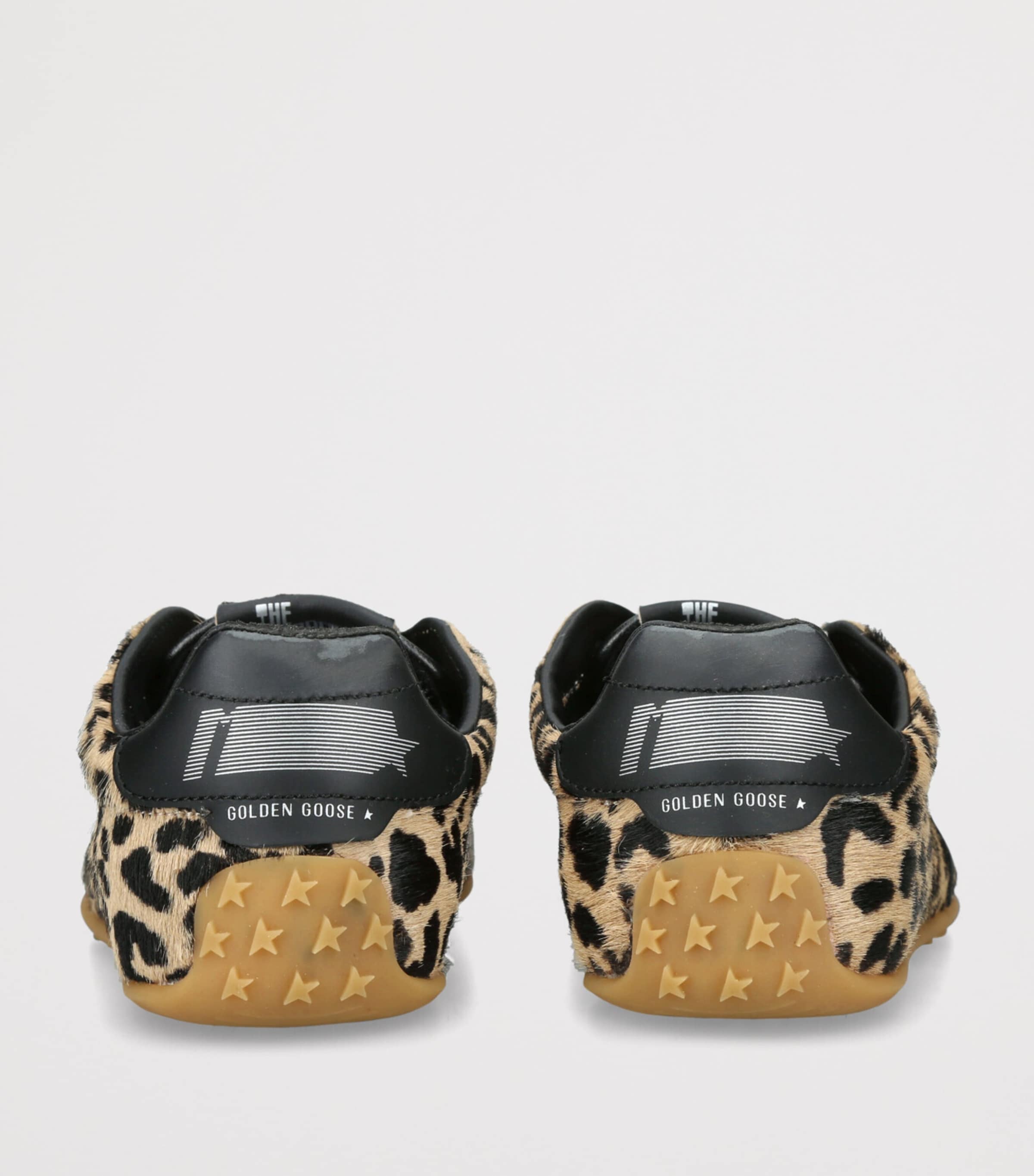 Golden Goose Pony Hair Leopard Marathon Speed Sneakers Dk.brn Com Image 2