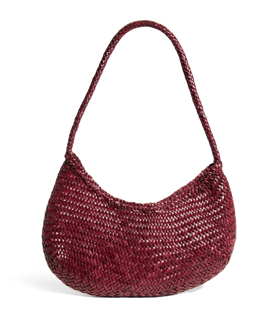 Leather Nova Luna Shoulder Bag BORDO Image 1