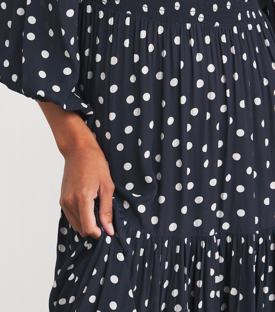 Polka-Dot Brooke Midi Dress BOHEMIA SPOT NAVY Image 6